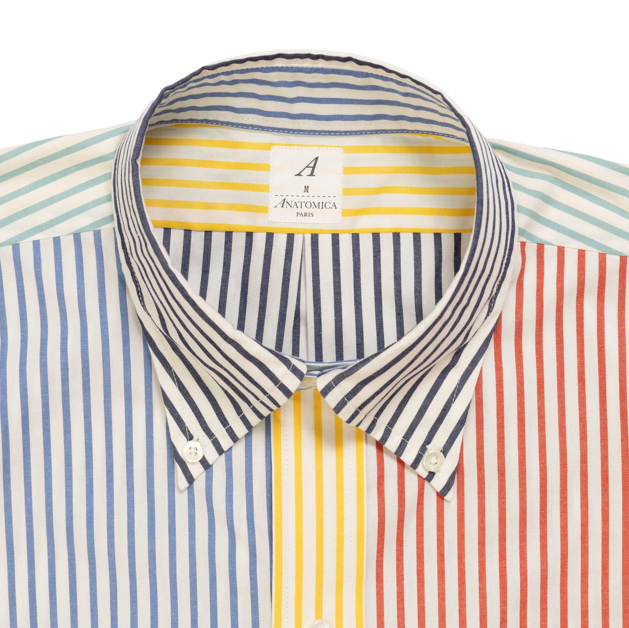 Anatomica BD Shirt S/S Candy Stripe Multi-Shirt-Clutch Cafe