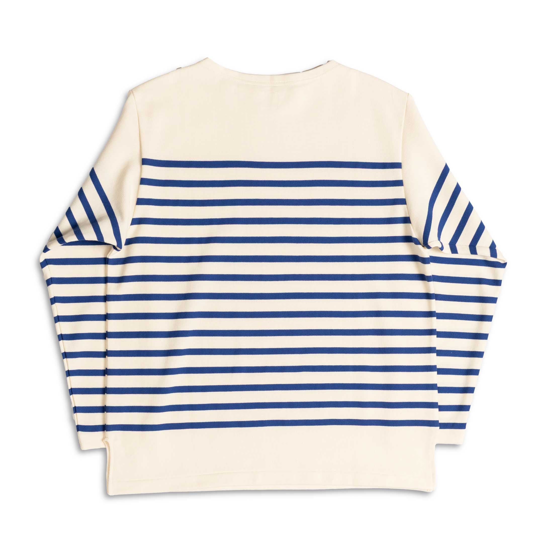 Anatomica Biarritz L/S Top Blue Border-Top-Clutch Cafe