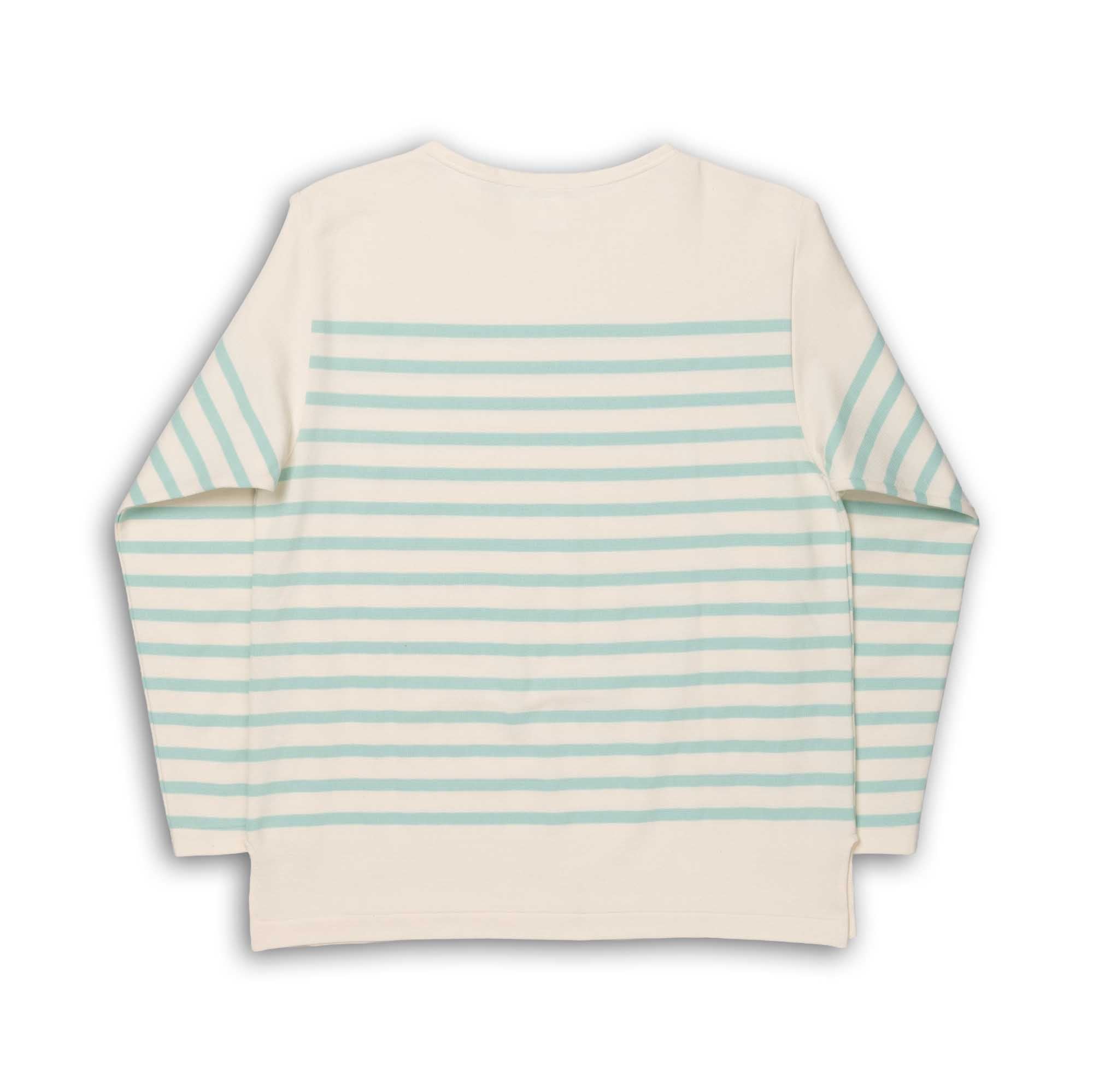Anatomica Biarritz L/S Top Green Border-Top-Clutch Cafe