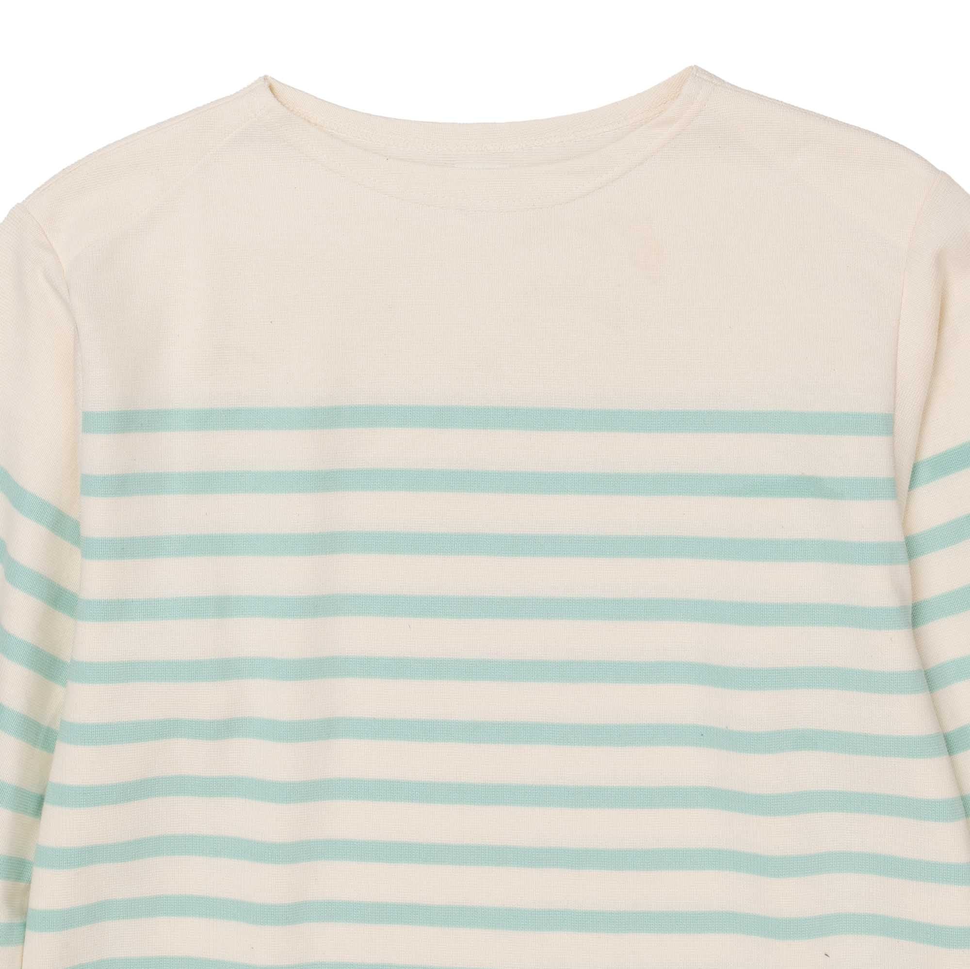 Anatomica Biarritz L/S Top Green Border-Top-Clutch Cafe