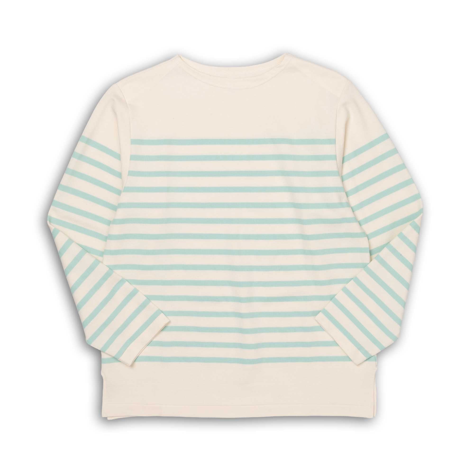 Anatomica Biarritz L/S Top Green Border-Top-Clutch Cafe