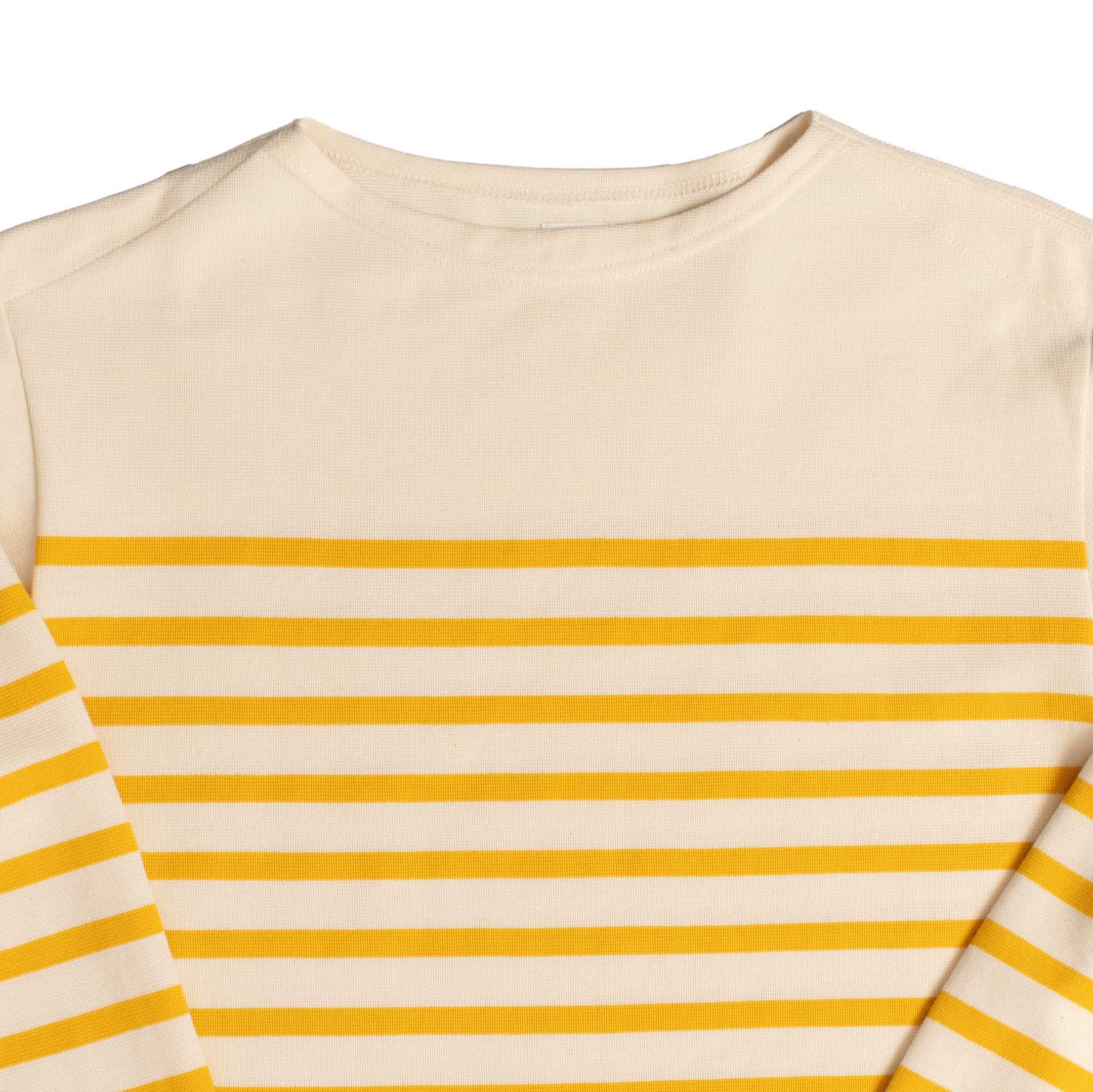Anatomica Biarritz L/S Top Yellow Border-Top-Clutch Cafe