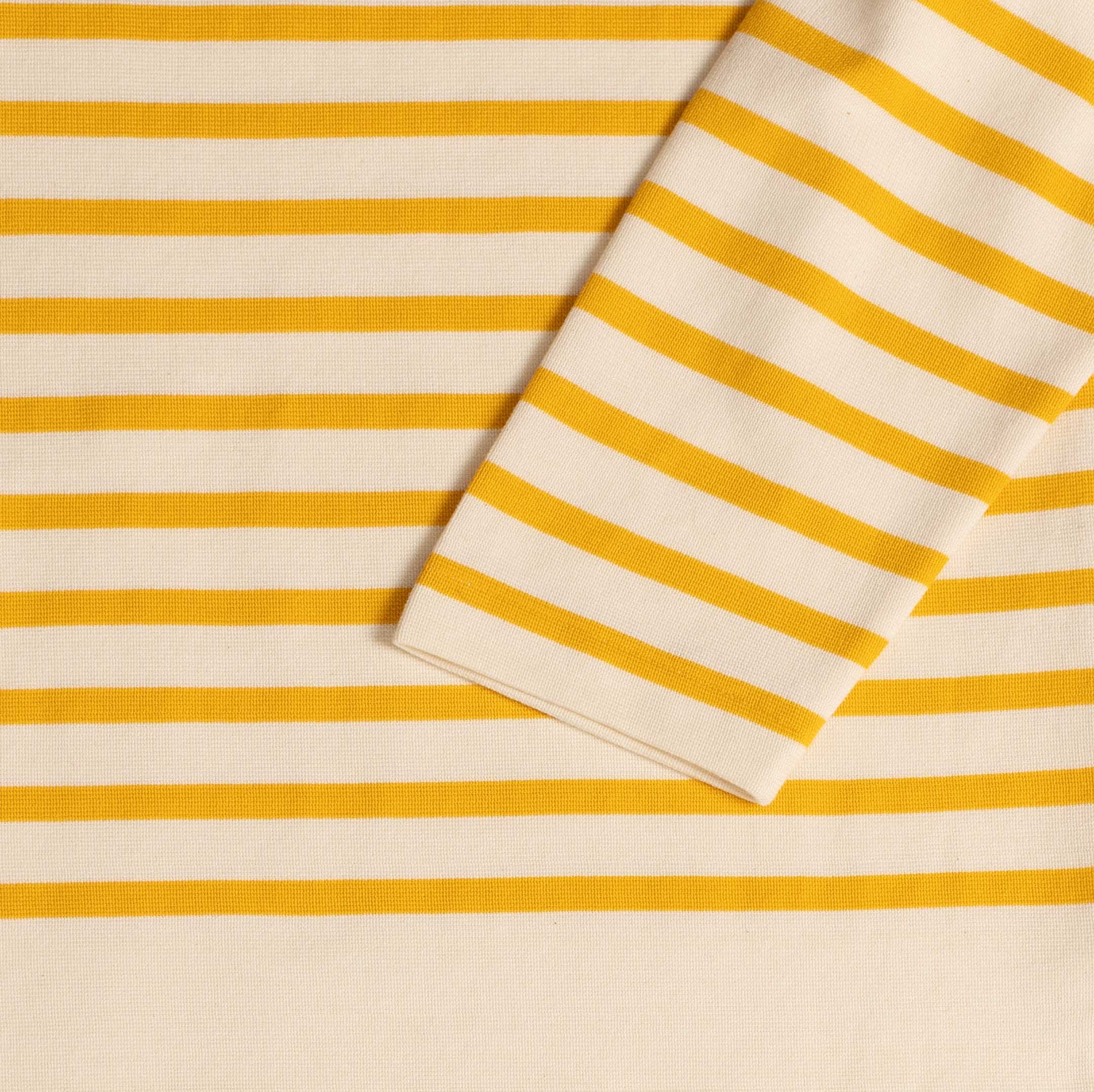Anatomica Biarritz L/S Top Yellow Border-Top-Clutch Cafe