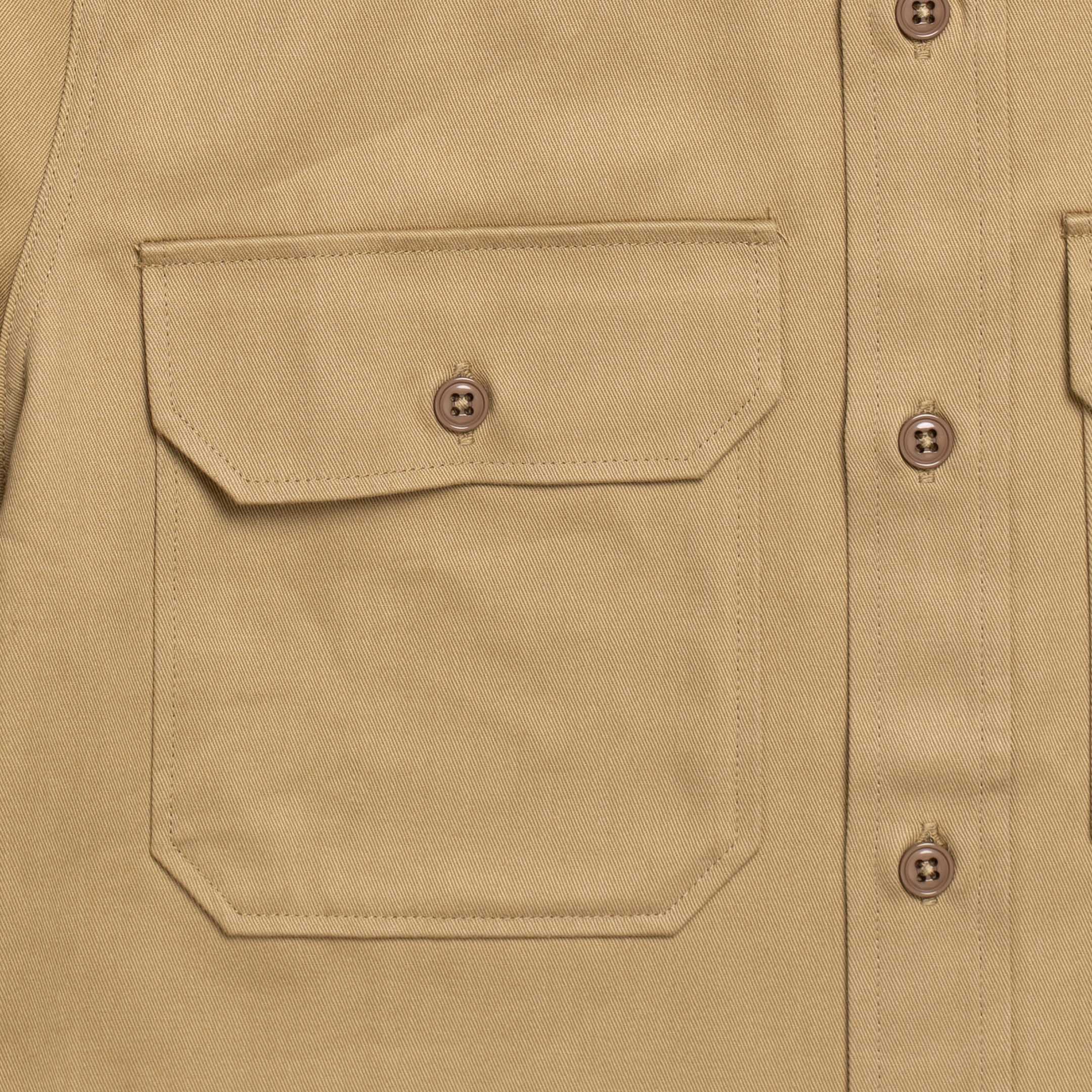Anatomica Chino Shirt Beige-Shirt-Clutch Cafe