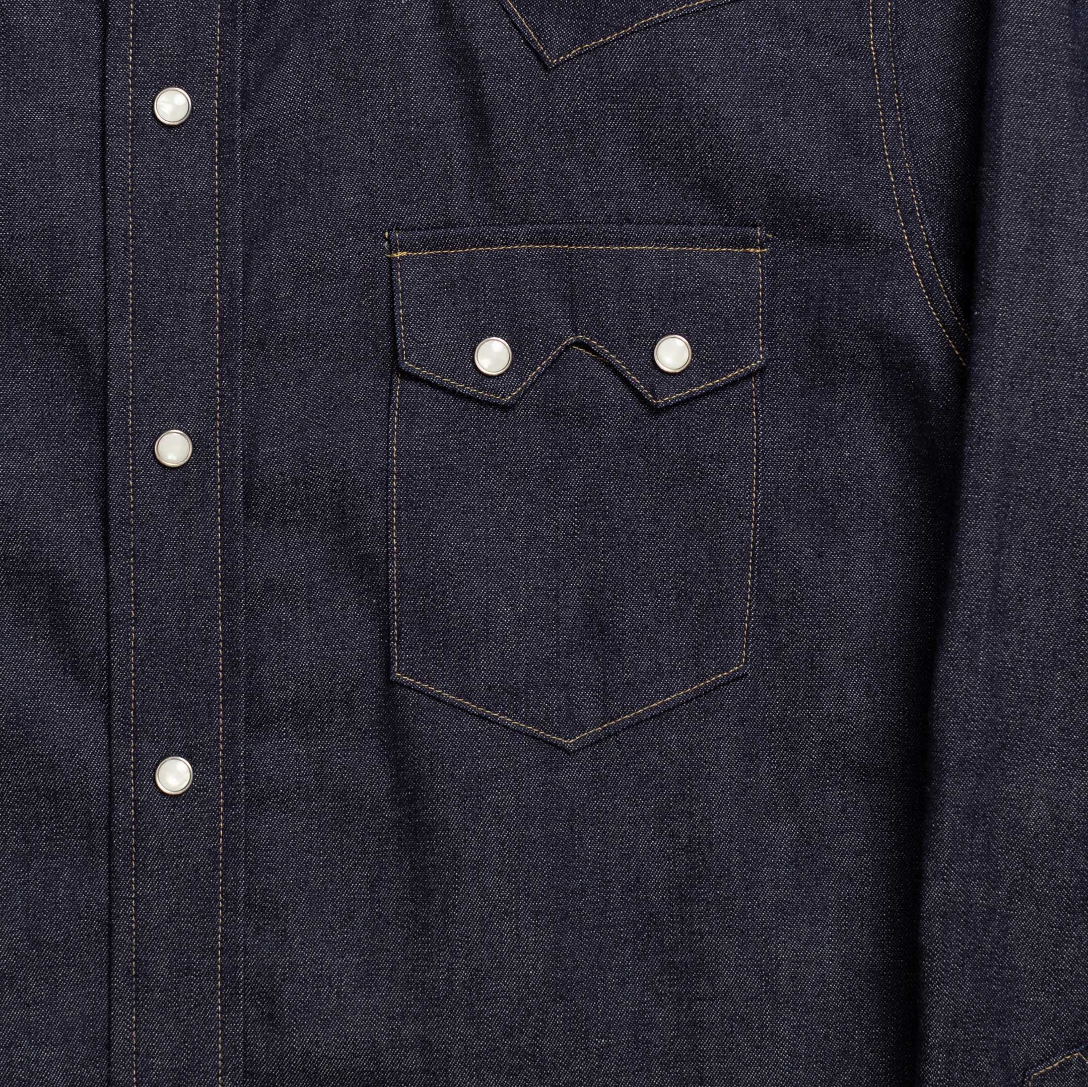 Anatomica Denim Western Shirt Indigo-Shirt-Clutch Cafe