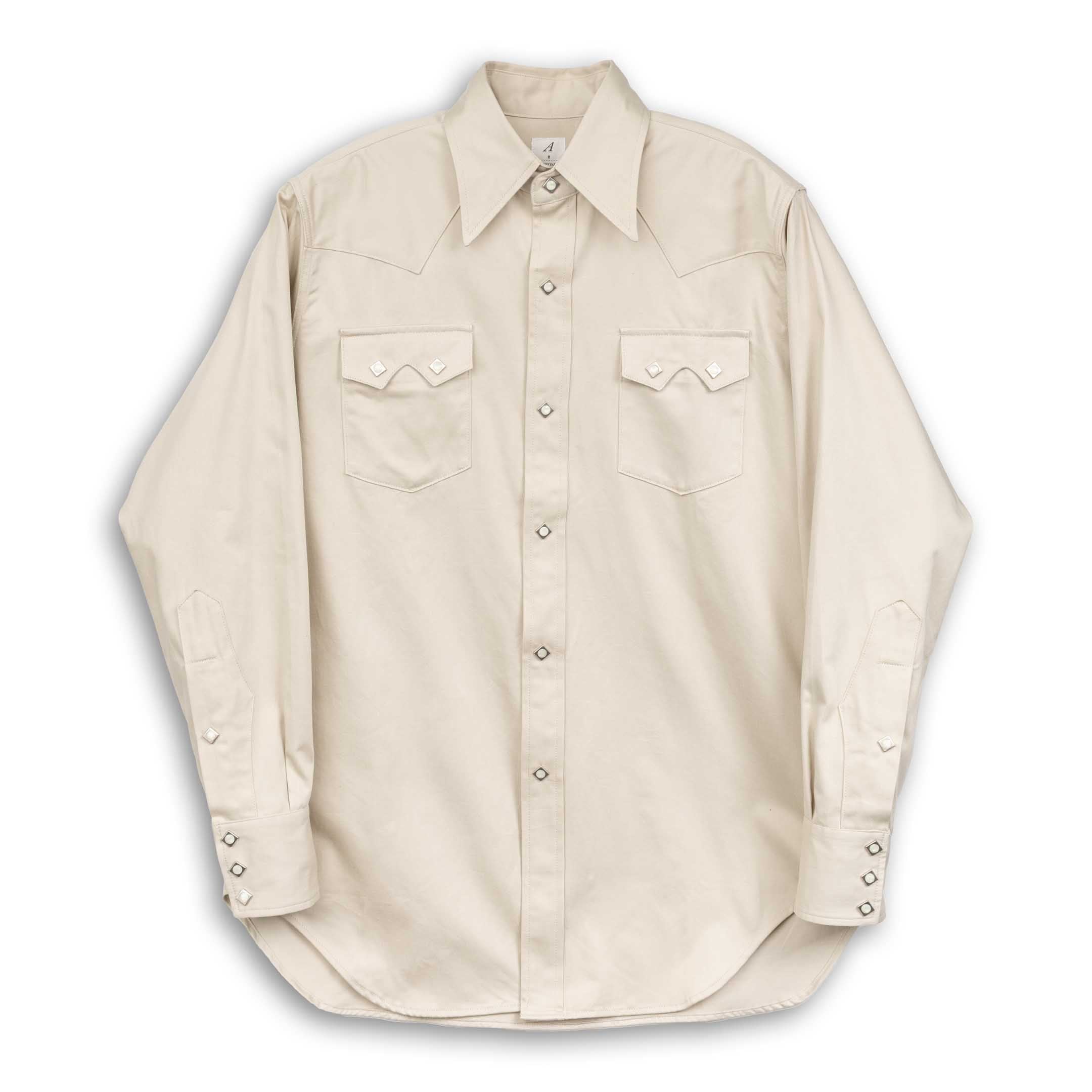 Anatomica Harrison Shirt Sateen Beige-Shirt-Clutch Cafe