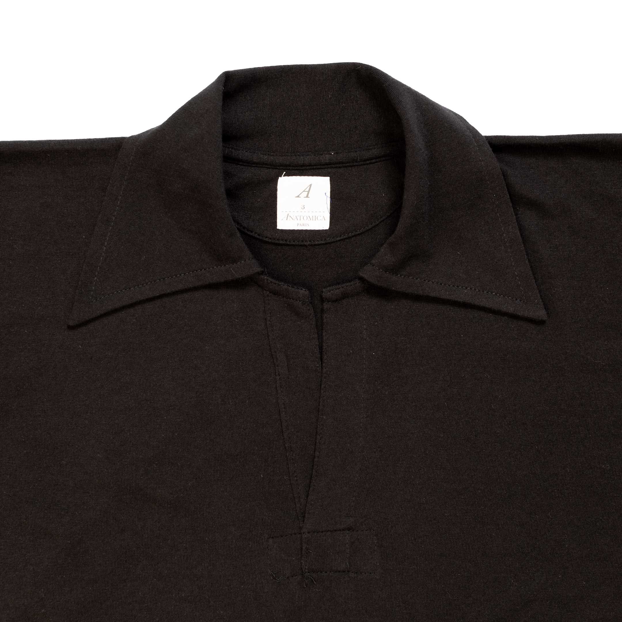 Anatomica Skipper Polo Black-Polo Shirt-Clutch Cafe