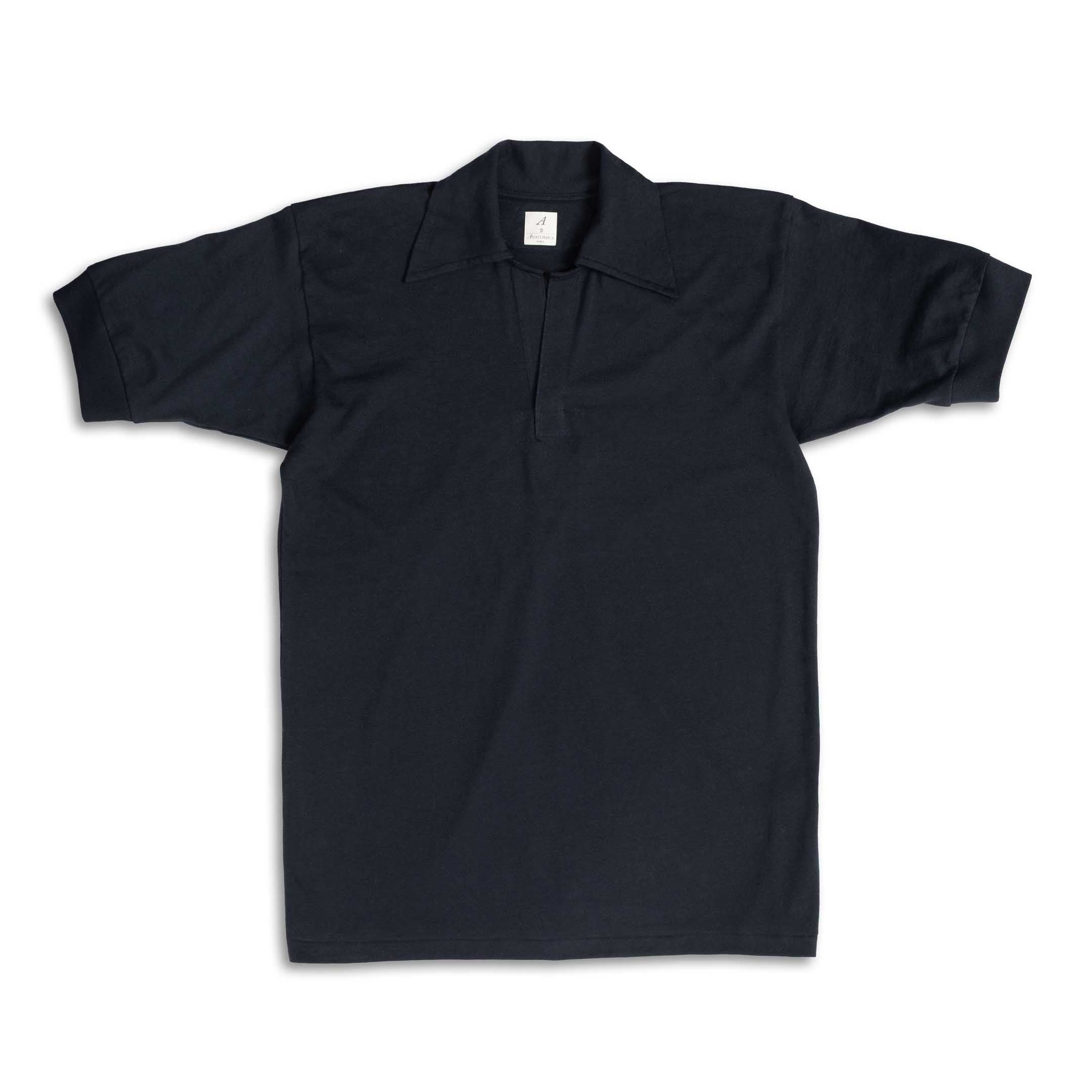 Anatomica Skipper Polo Navy-Polo Shirt-Clutch Cafe