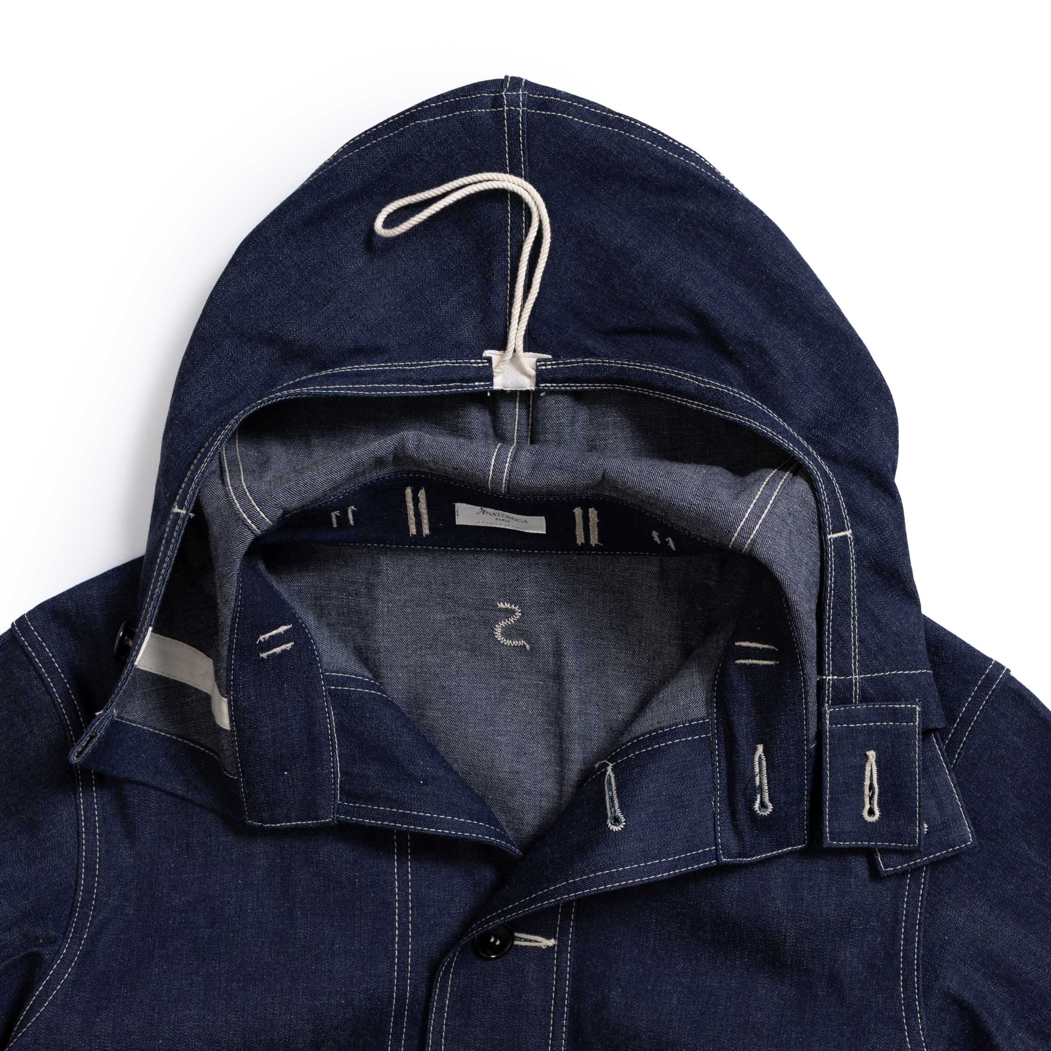 Anatomica USN Gunners Parka Indigo Denim-Jacket-Clutch Cafe