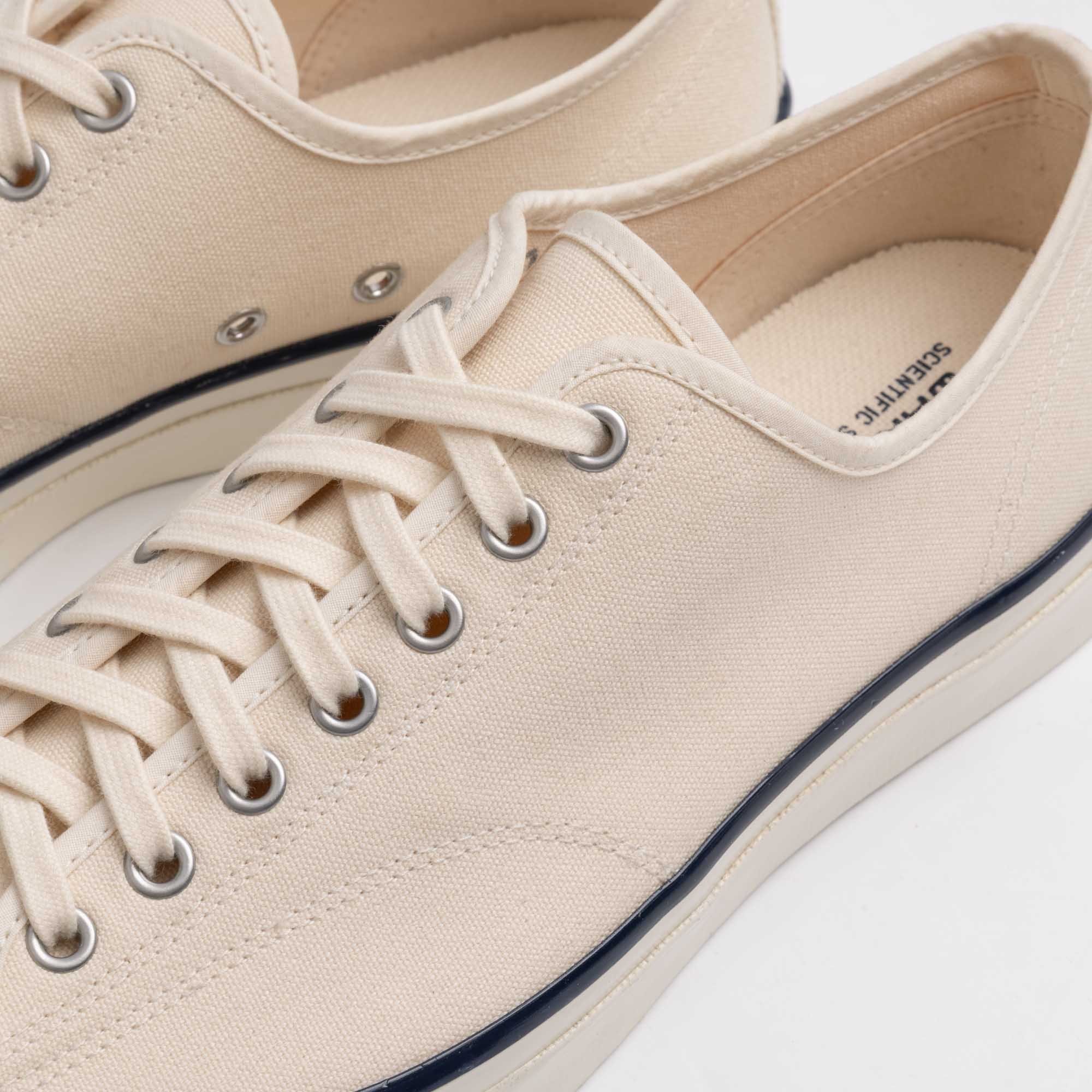 Anatomica x Wakouwa Canvas Derby Cap Toe Sneaker Off White-Sneaker-Clutch Cafe
