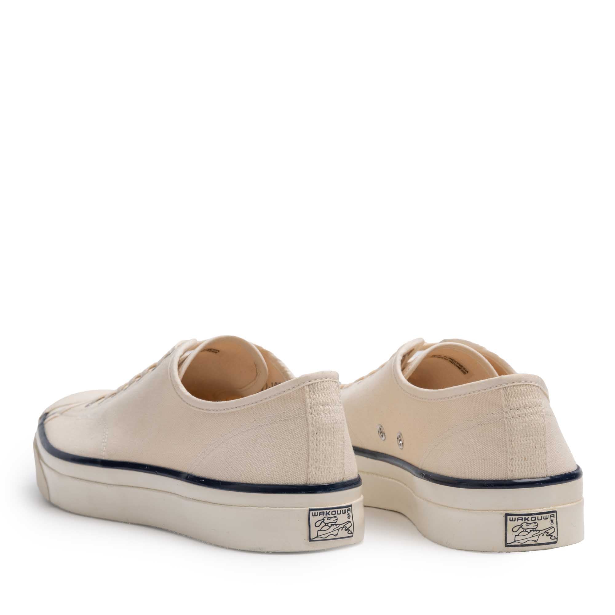 Anatomica x Wakouwa Canvas Derby Cap Toe Sneaker Off White-Sneaker-Clutch Cafe
