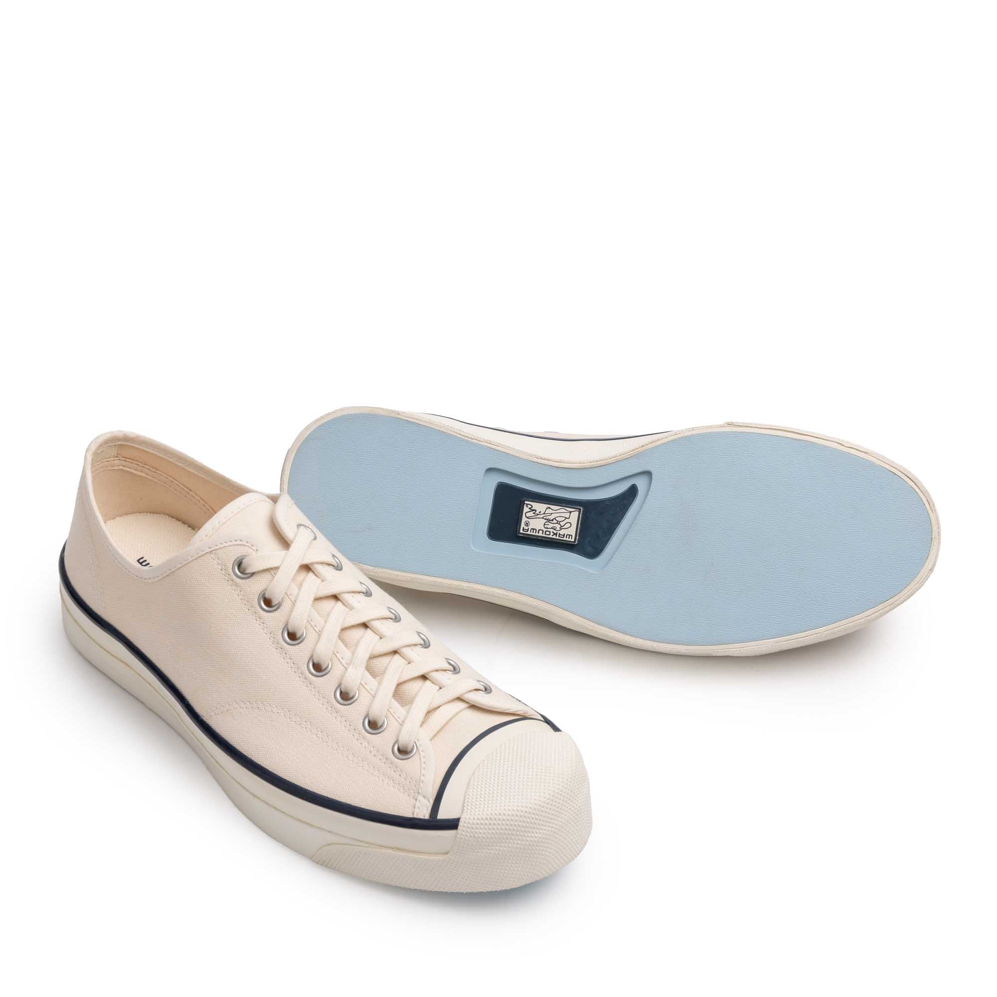 Anatomica x Wakouwa Canvas Derby Cap Toe Sneaker Off White-Sneaker-Clutch Cafe