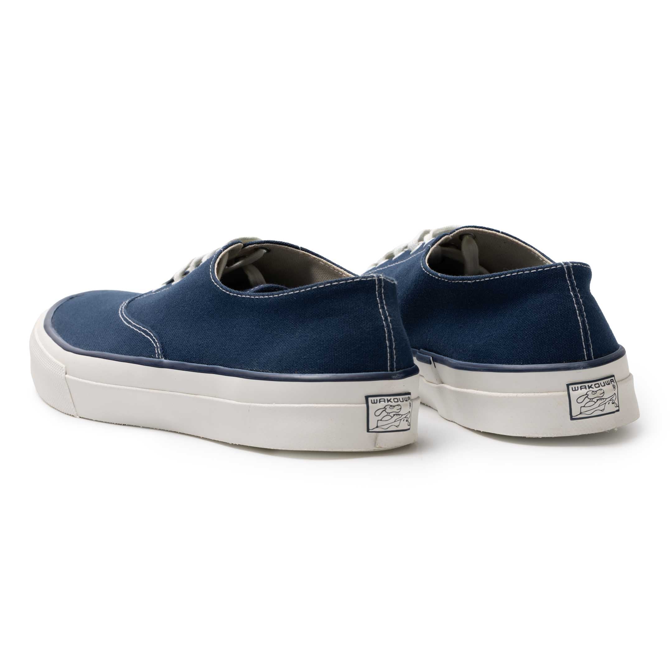 Anatomica x Wakouwa Deck Shoes Low Navy-Shoes-Clutch Cafe