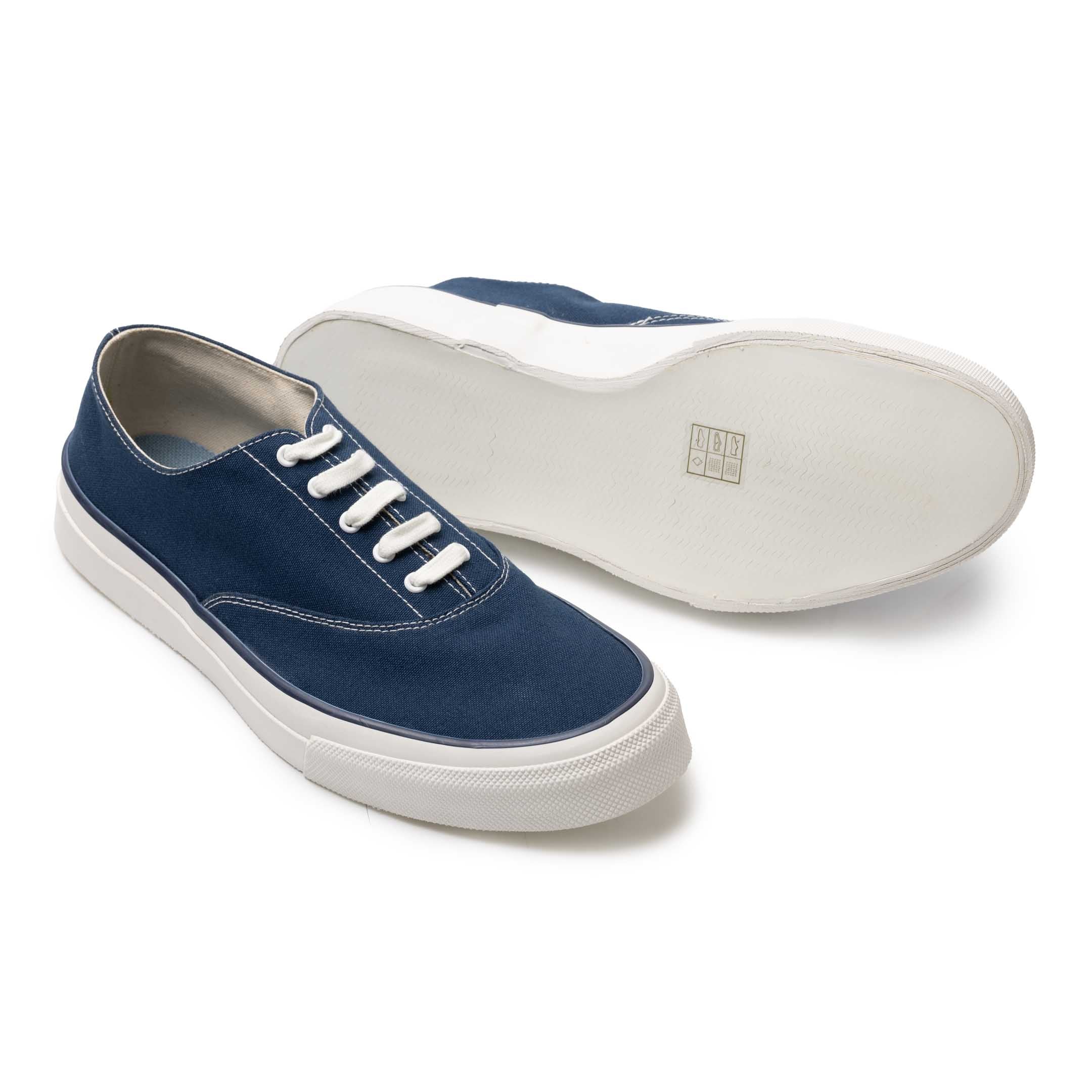 Anatomica x Wakouwa Deck Shoes Low Navy-Shoes-Clutch Cafe