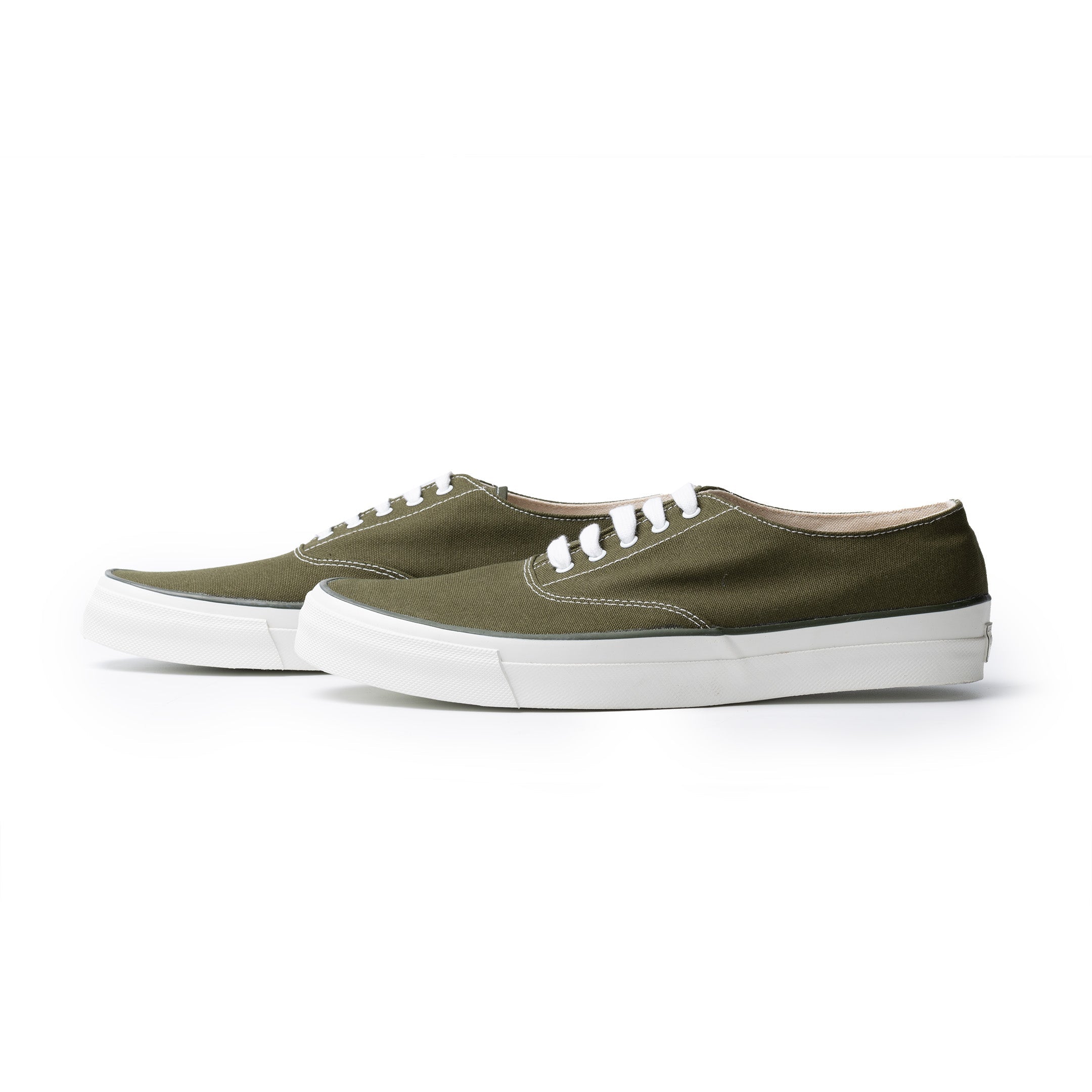 Anatomica x Wakouwa Deck Shoes Low Pine Green-Shoes-Clutch Cafe