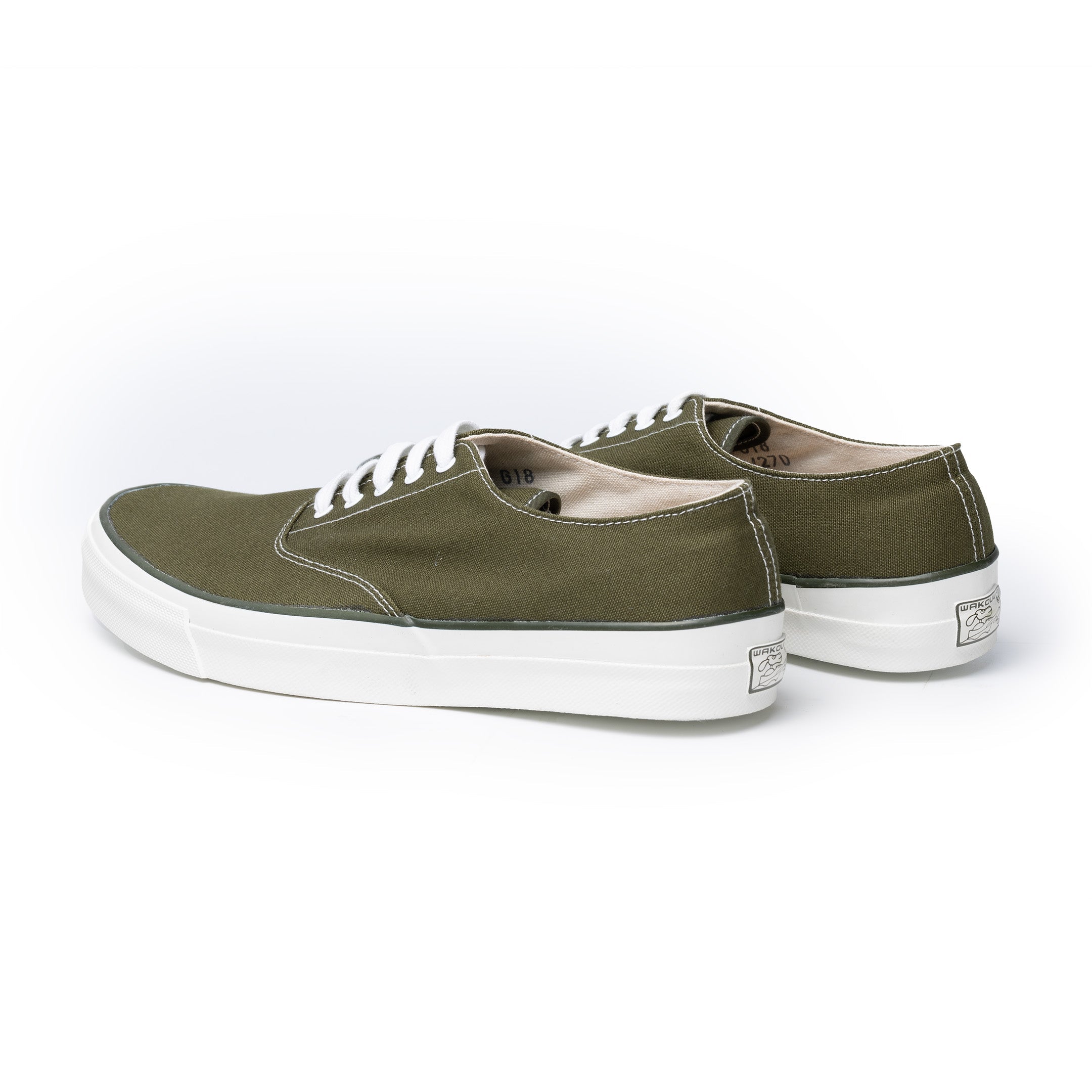 Anatomica x Wakouwa Deck Shoes Low Pine Green-Shoes-Clutch Cafe
