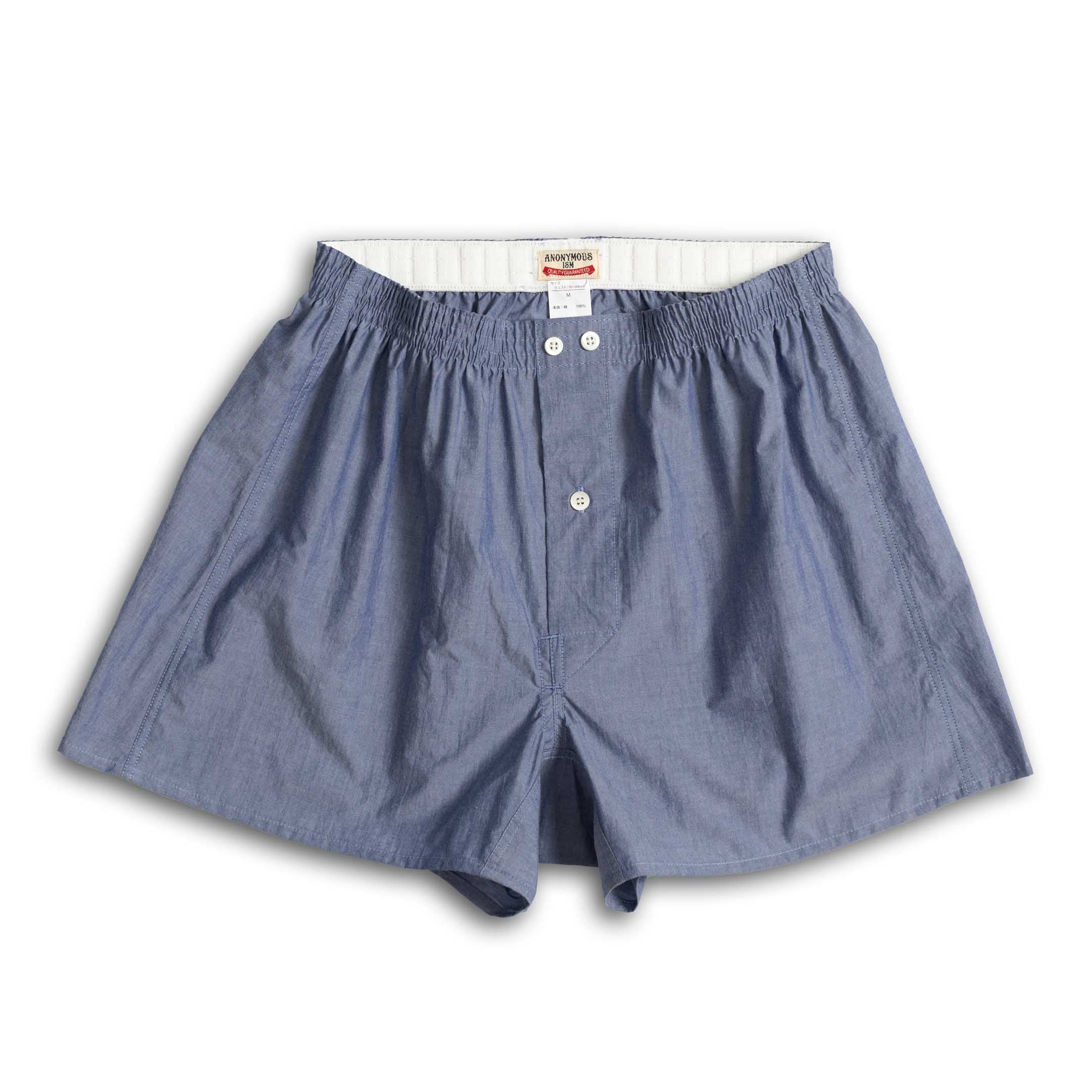 Anonymous Ism Fine Typewriter Boxer Short Blue-Boxer Shorts-Clutch Cafe
