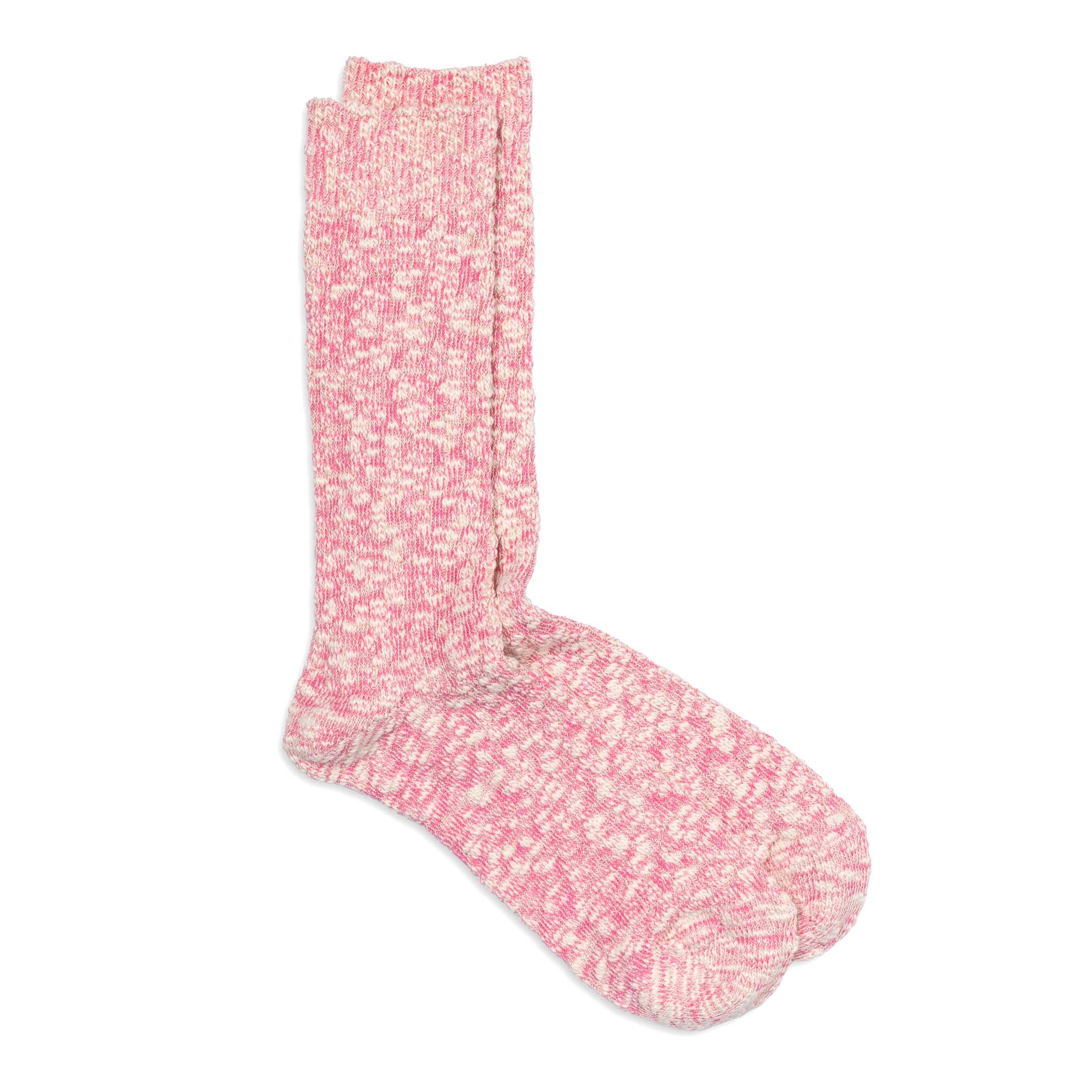 Anonymous Ism Light Slub Crew Sock Pink-Socks-Clutch Cafe