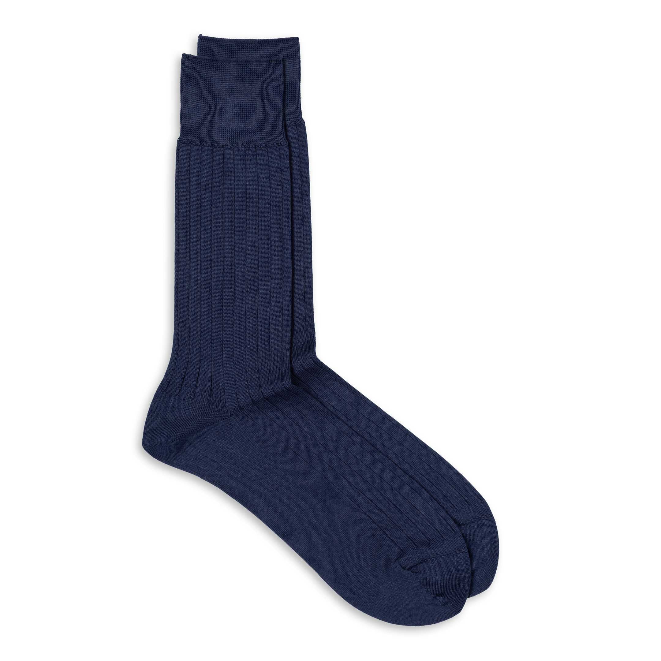 Anonymous Ism Supima Dress Socks Navy-Socks-Clutch Cafe