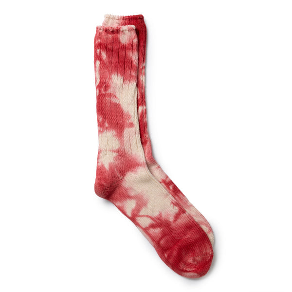 Anonymous Ism Uneven Dye Crew Sock Red-Socks-Clutch Cafe