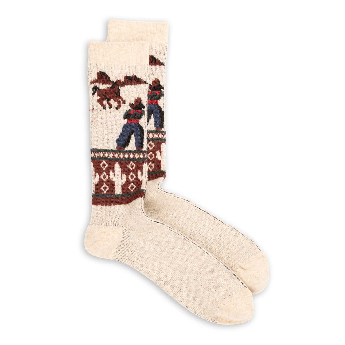 Anonymous Ism Western JQ Crew Socks Off White-Socks-Clutch Cafe