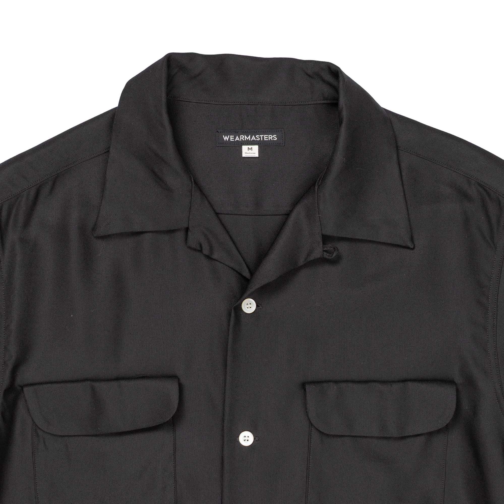 Attractions Flap Pocket Rayon Shirt S/S Black-Shirt-Clutch Cafe