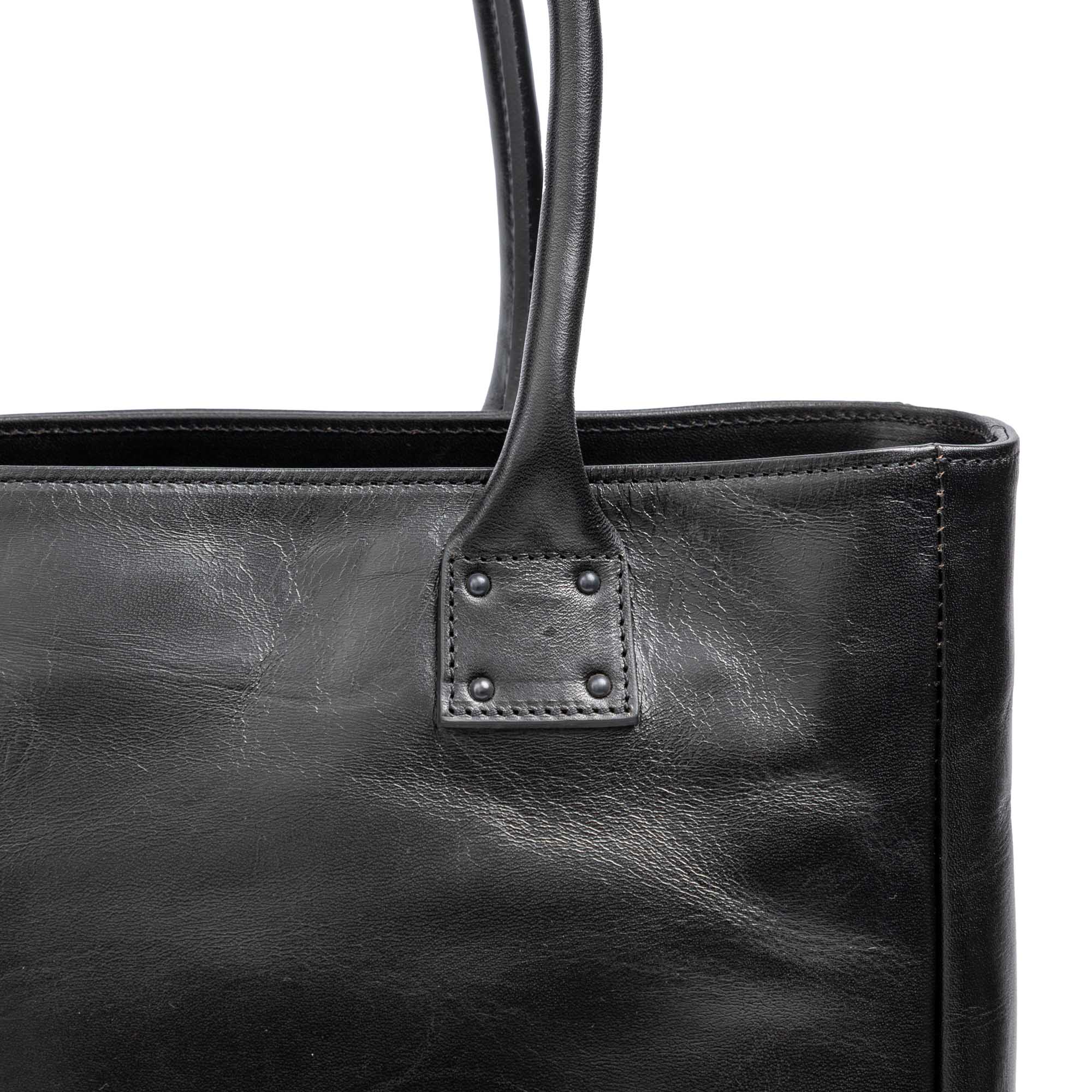 Attractions Horsehide Tote Bag Black-Tote Bag-Clutch Cafe