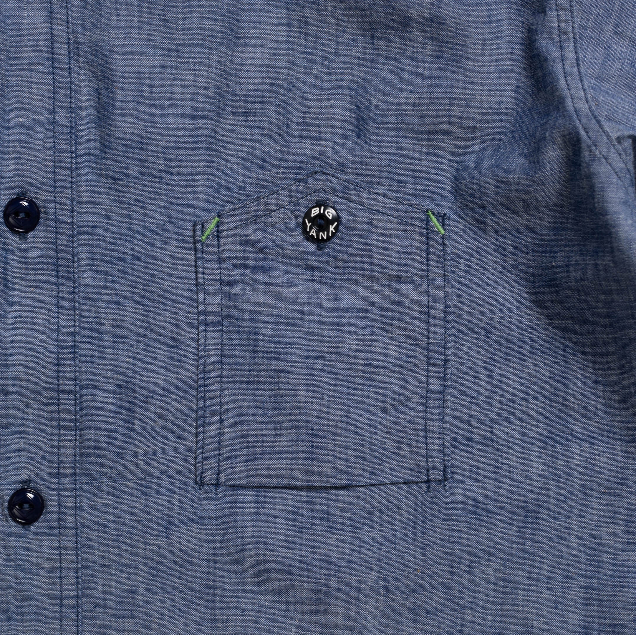Big Yank "23105 1942 Original Chambray" Shirt Indigo-Shirt-Clutch Cafe