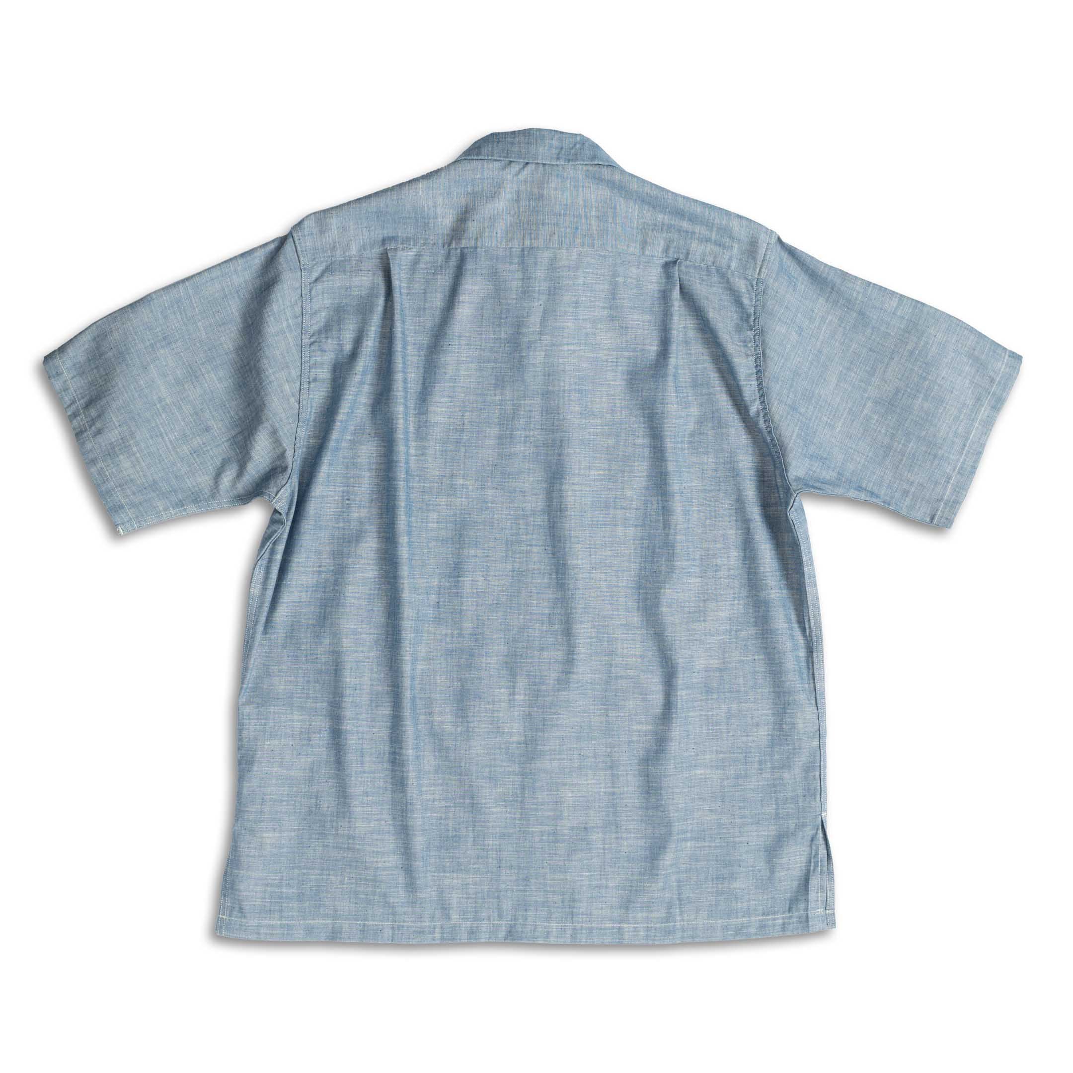 Big Yank U54 QLS S/S Shirt LT Chambray Indigo-Shirt-Clutch Cafe