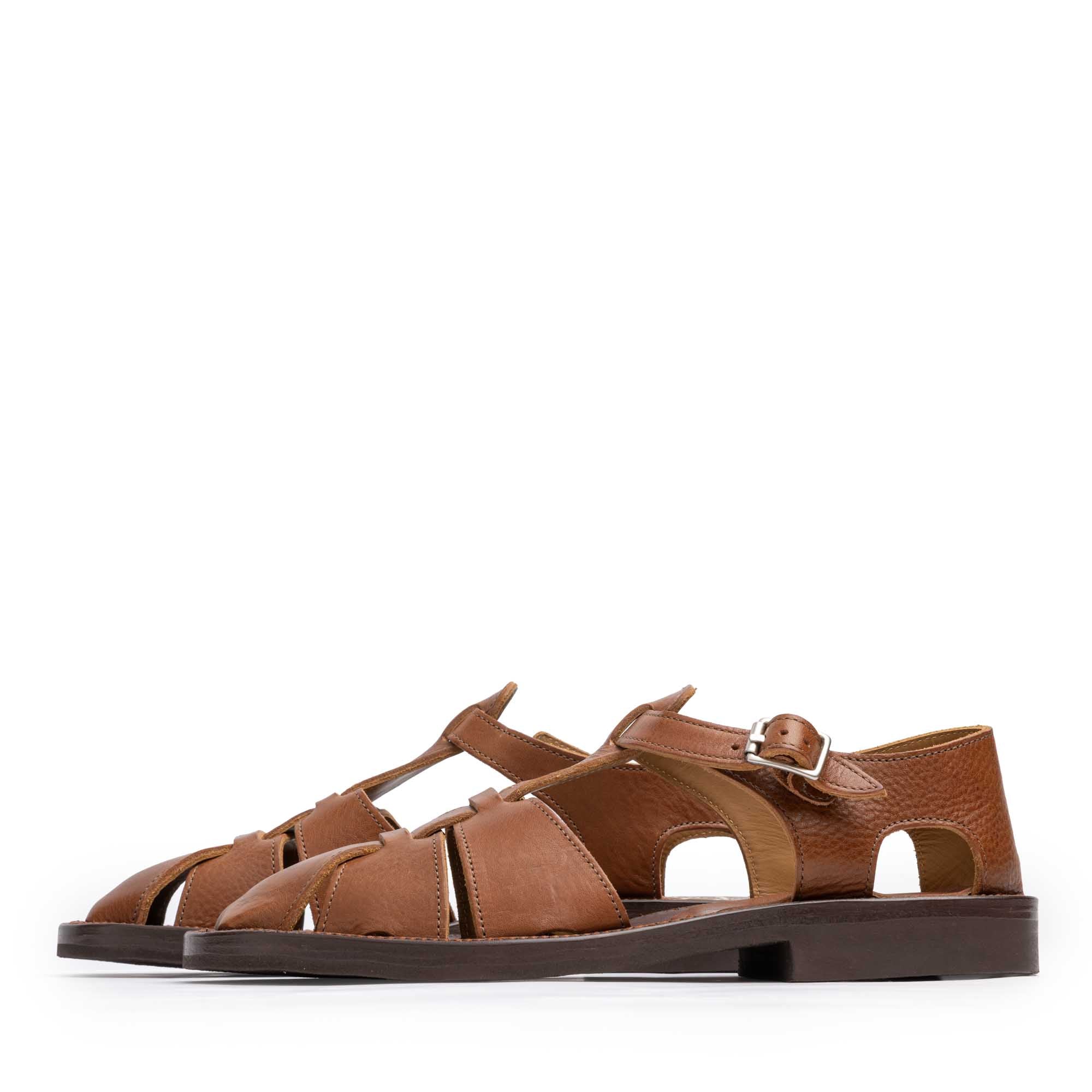 Bruschetta By Brass Shoe Co. Orleans BC1 Brown Vachetta-Clutch Cafe