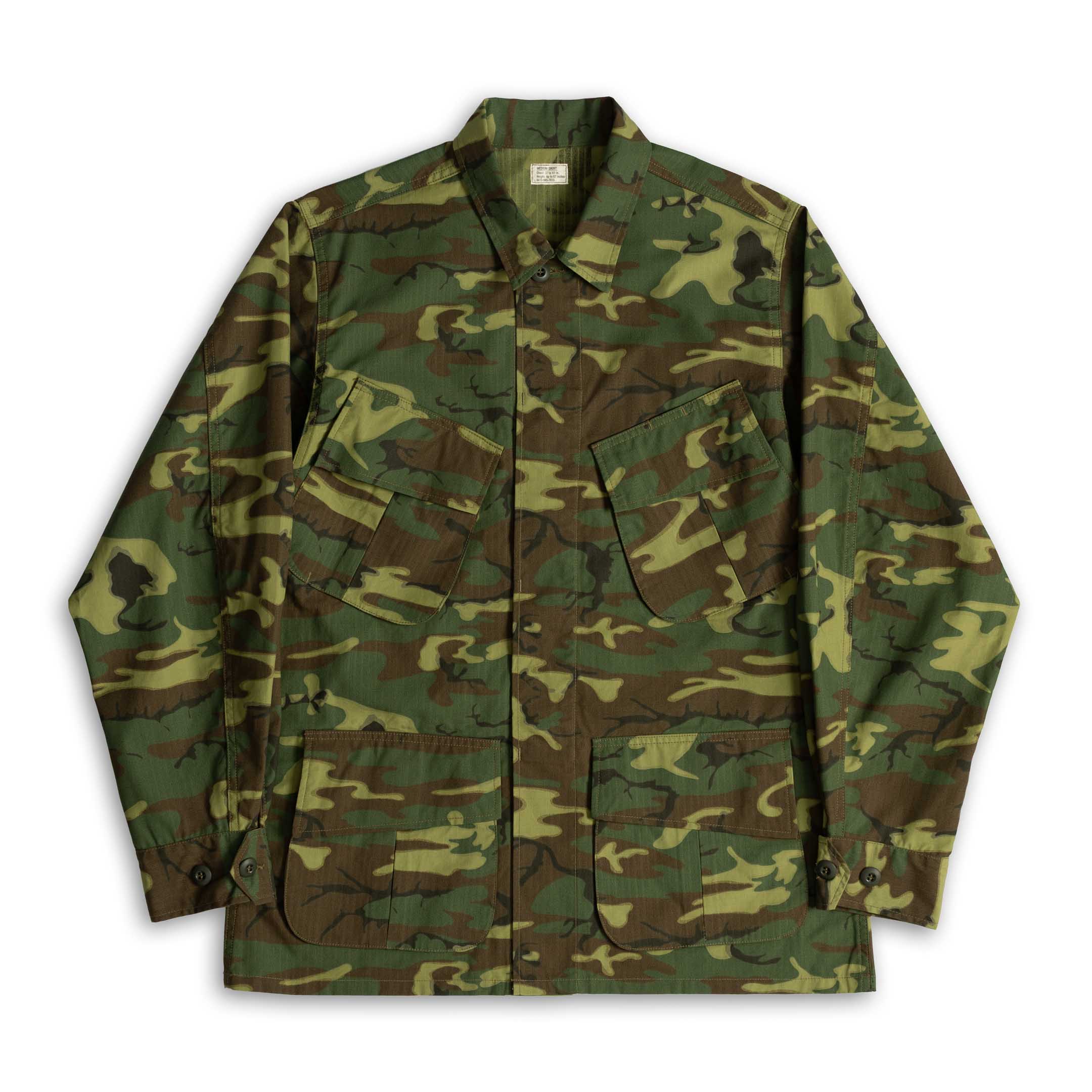 Buzz Rickson's Coat, Man's, Camouflage, Cotton, Wind, Resistant, Poplin, Class 2-Jacket-Clutch Cafe