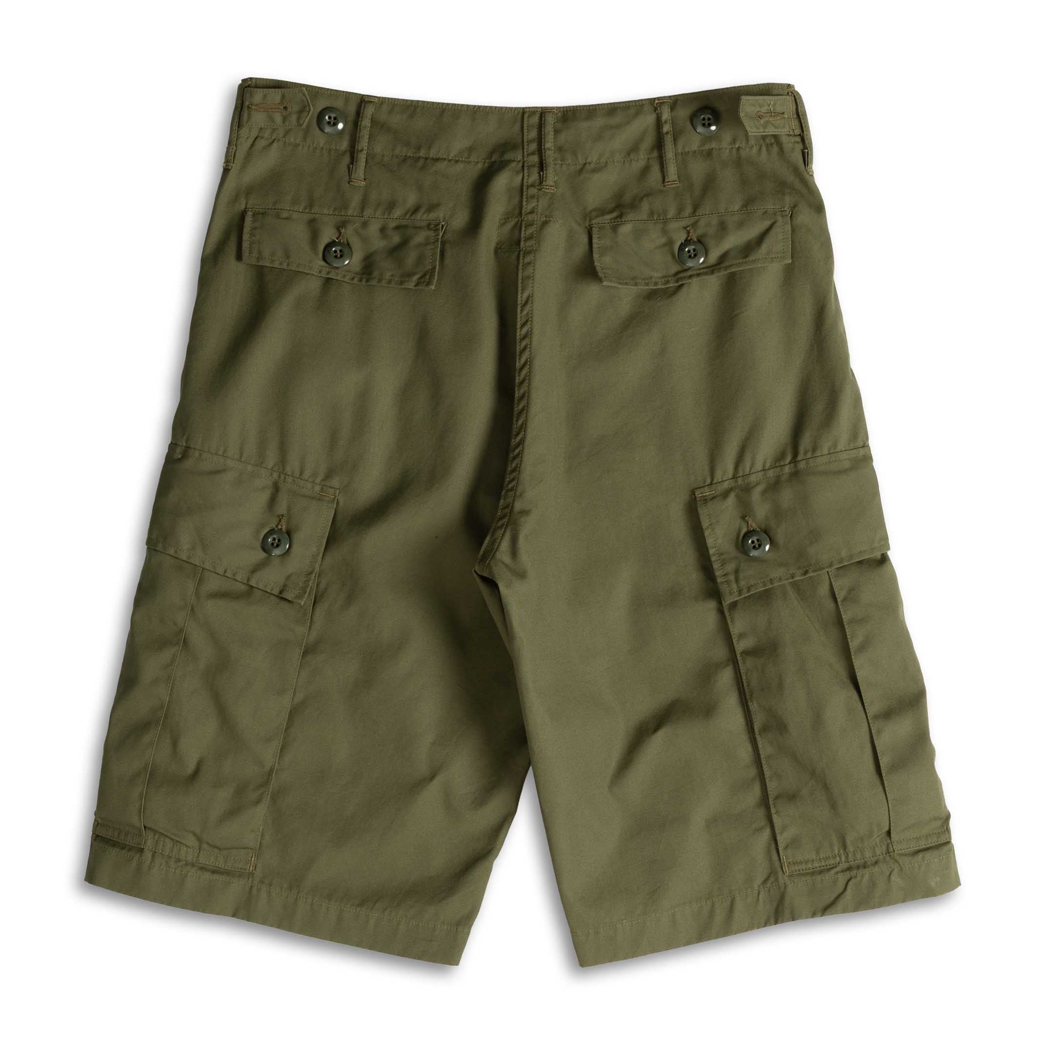 Buzz Rickson's Combat Tropical Shorts Olive-Shorts-Clutch Cafe