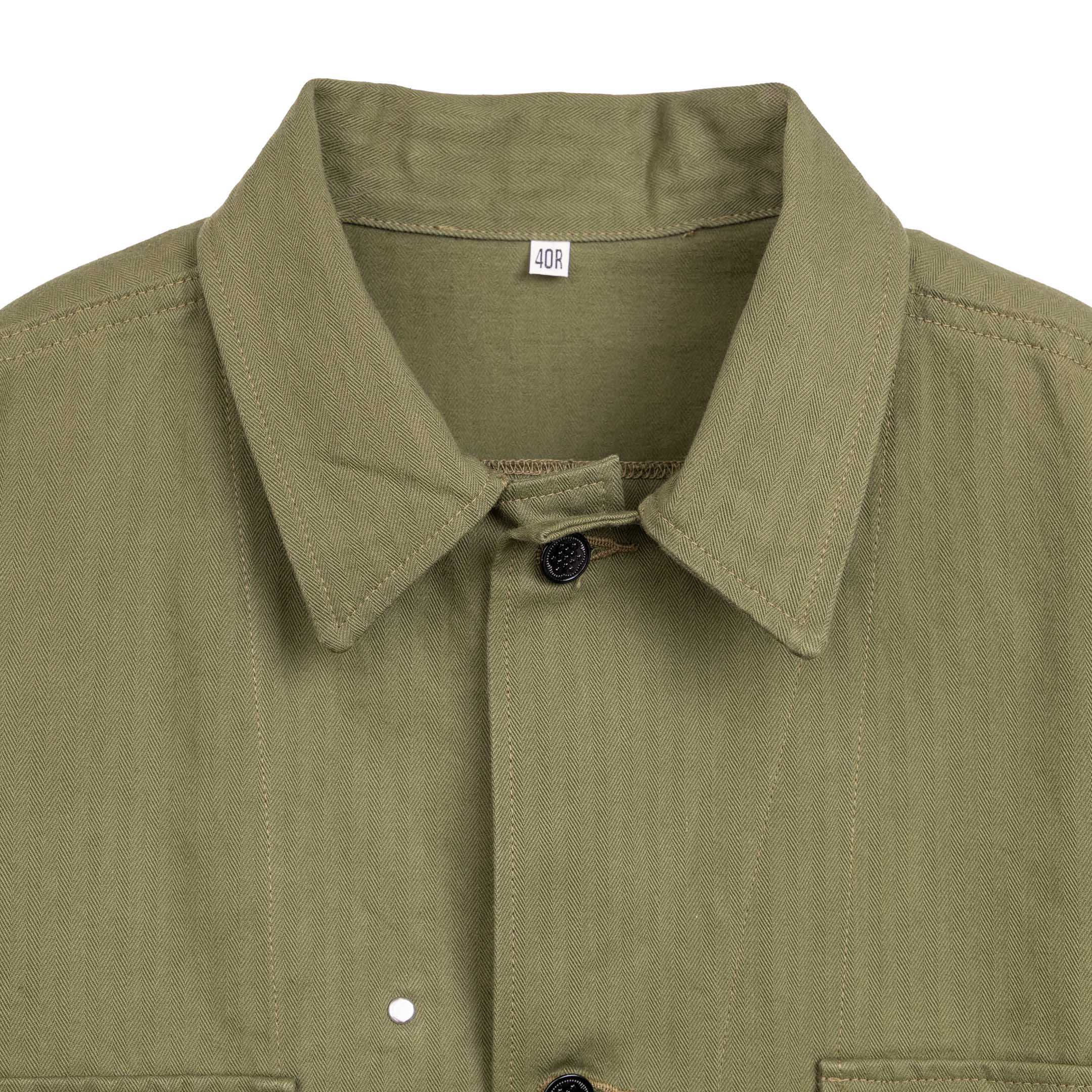 Buzz Rickson's Jackets, Herringone Twill Special Olive-Jacket-Clutch Cafe