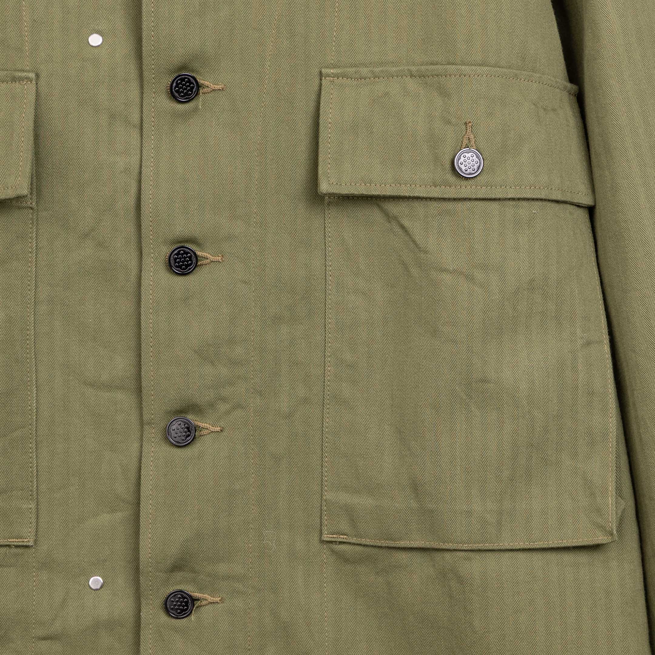 Buzz Rickson's Jackets, Herringone Twill Special Olive-Jacket-Clutch Cafe