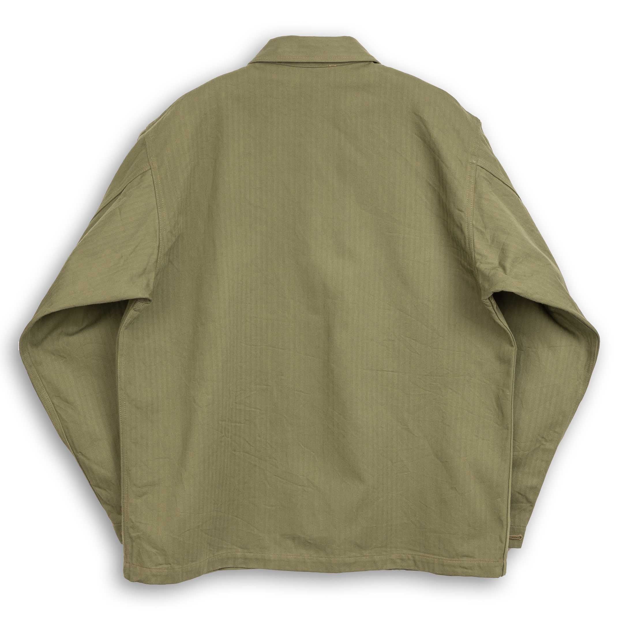 Buzz Rickson's Jackets, Herringone Twill Special Olive-Jacket-Clutch Cafe