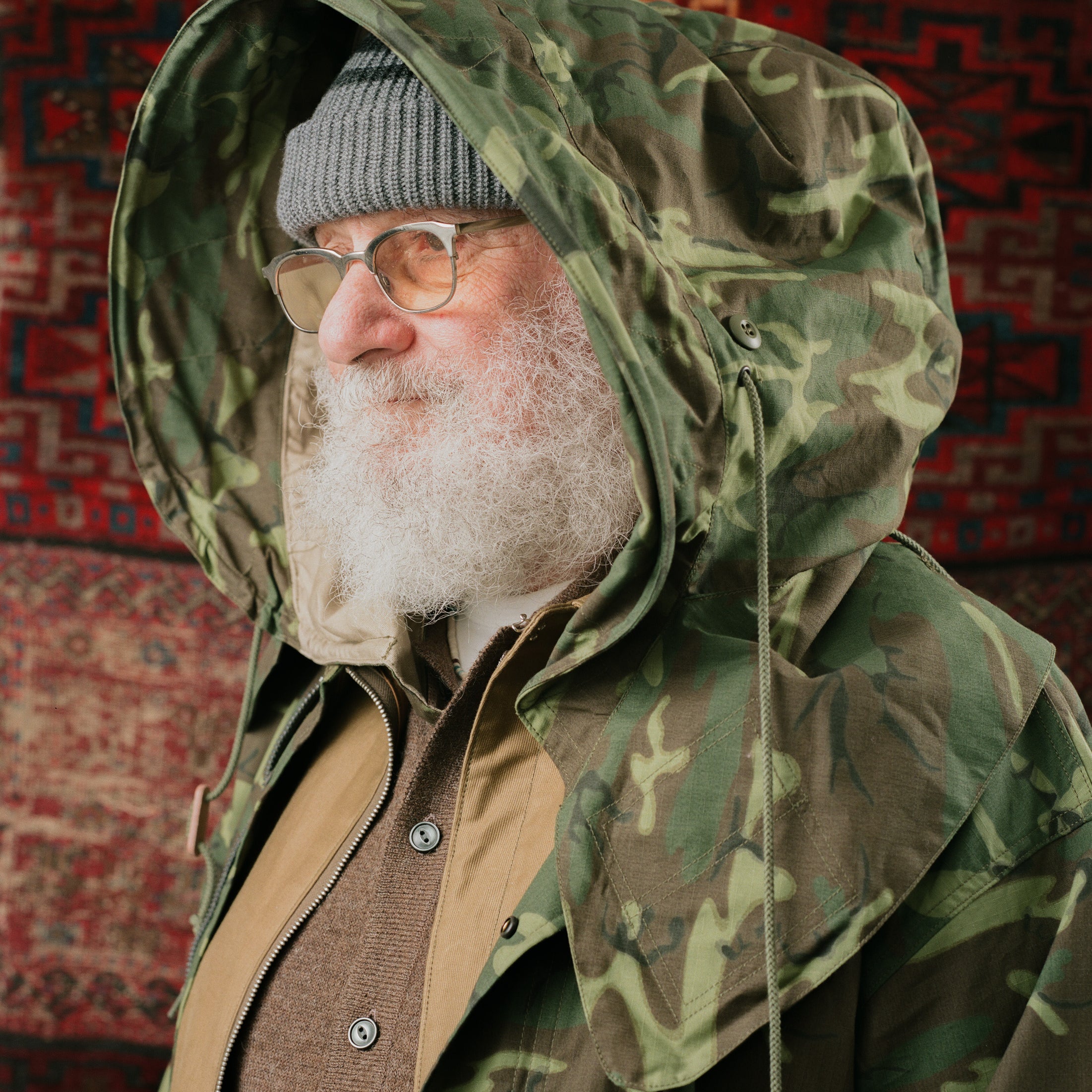 Buzz Rickson's M-65 Type Hood, ERDL Camouflage-Hood-Clutch Cafe