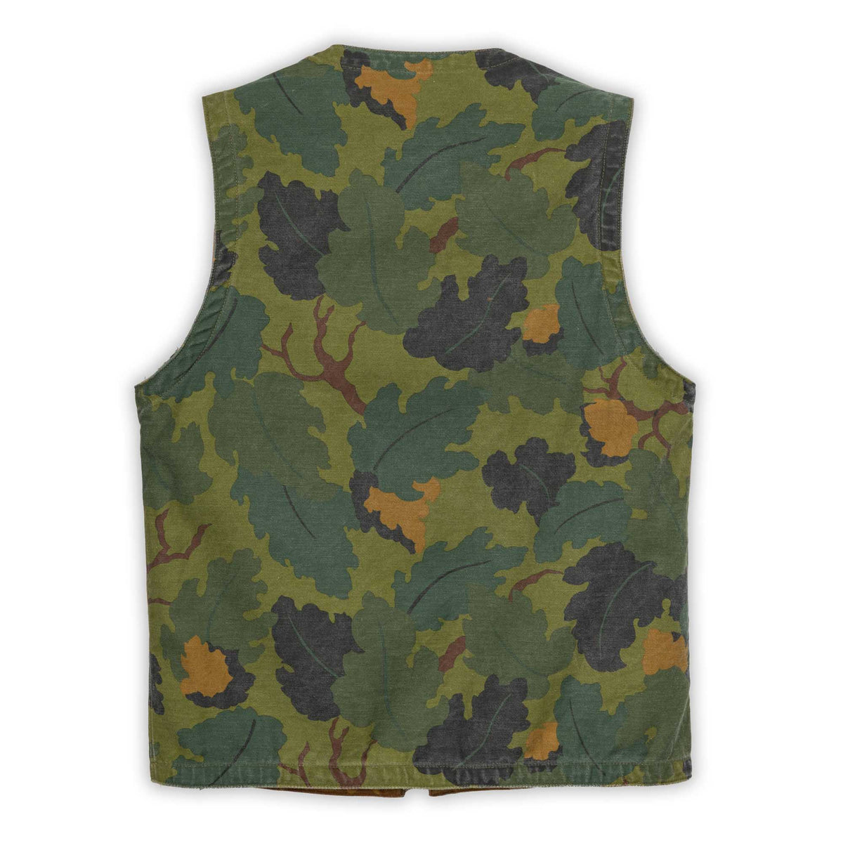 Buzz Rickson's Mitchell Pattern Camouflage Civilian Vest-Jacket-Clutch Cafe