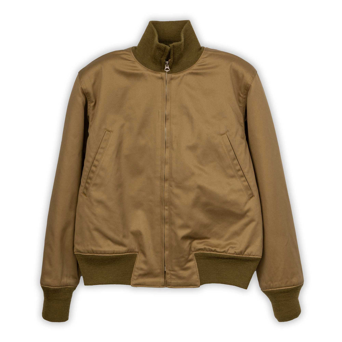 Buzz Rickson's Slash Pocket Tanker Jacket L. Olive Drab-Jacket-Clutch Cafe