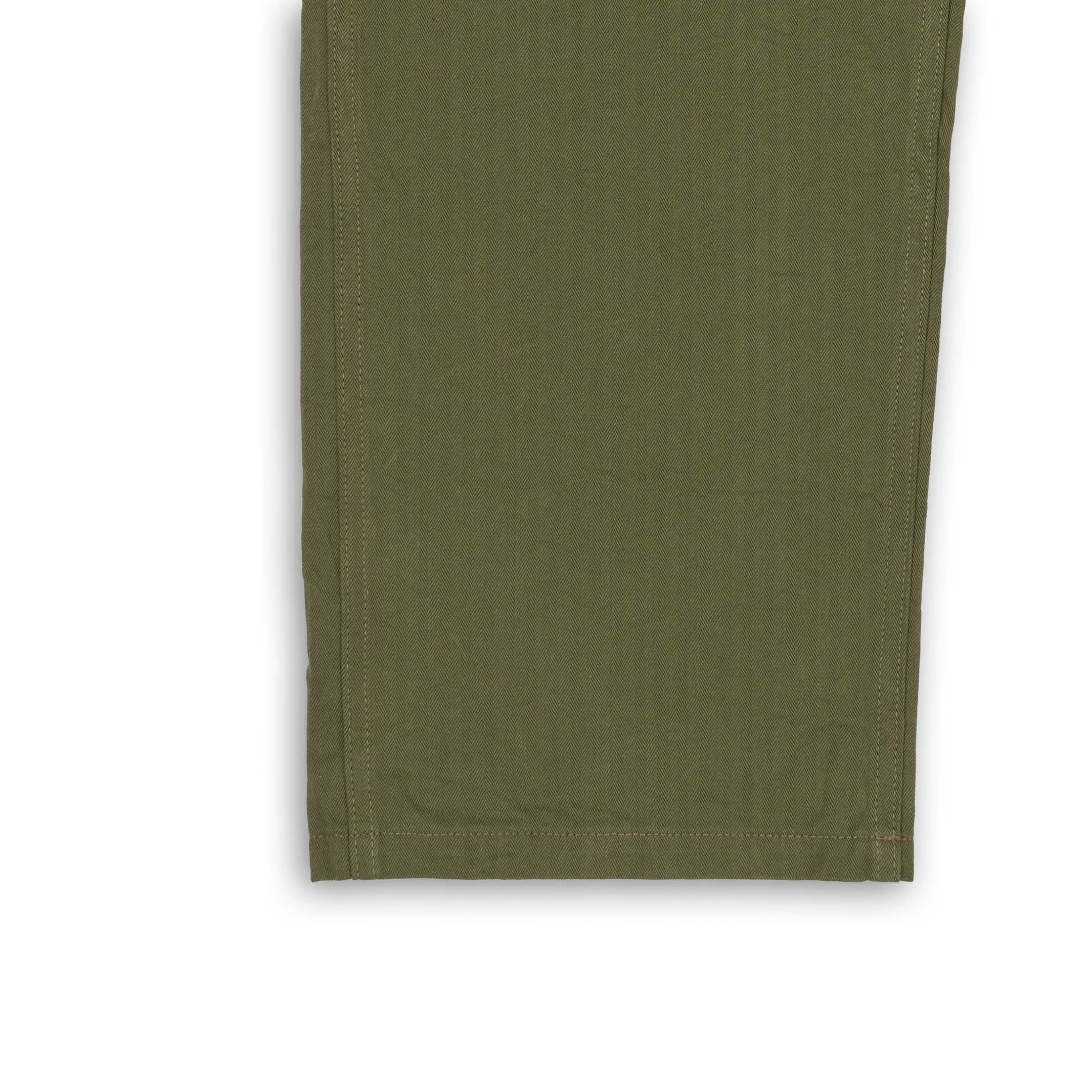 Buzz Rickson's Trousers, Herringbone Twill Special Olive-Trousers-Clutch Cafe