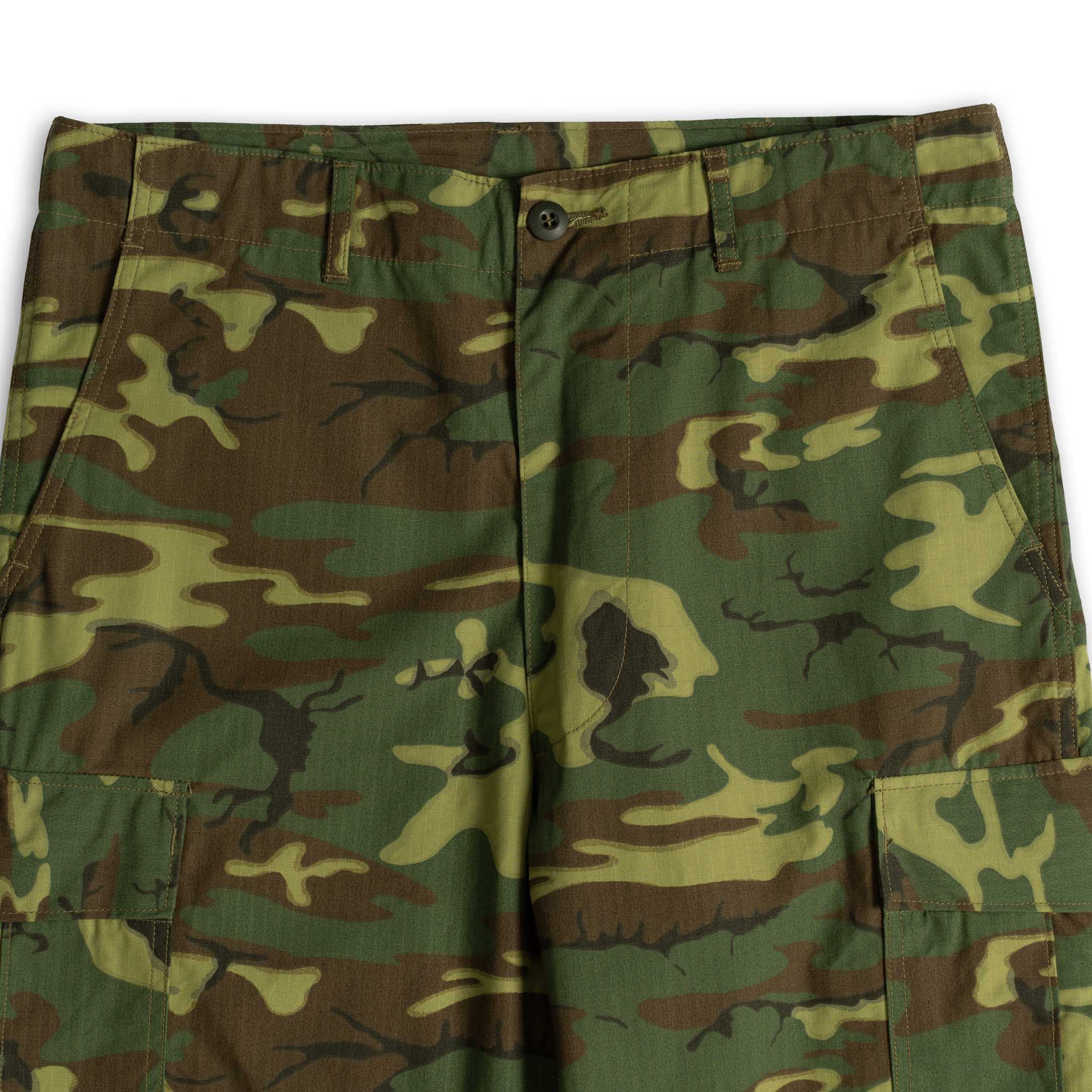 Buzz Rickson's Trousers, Man's, Camouflage, Cotton, Wind, Resistant, Poplin, Class 2-Trousers-Clutch Cafe