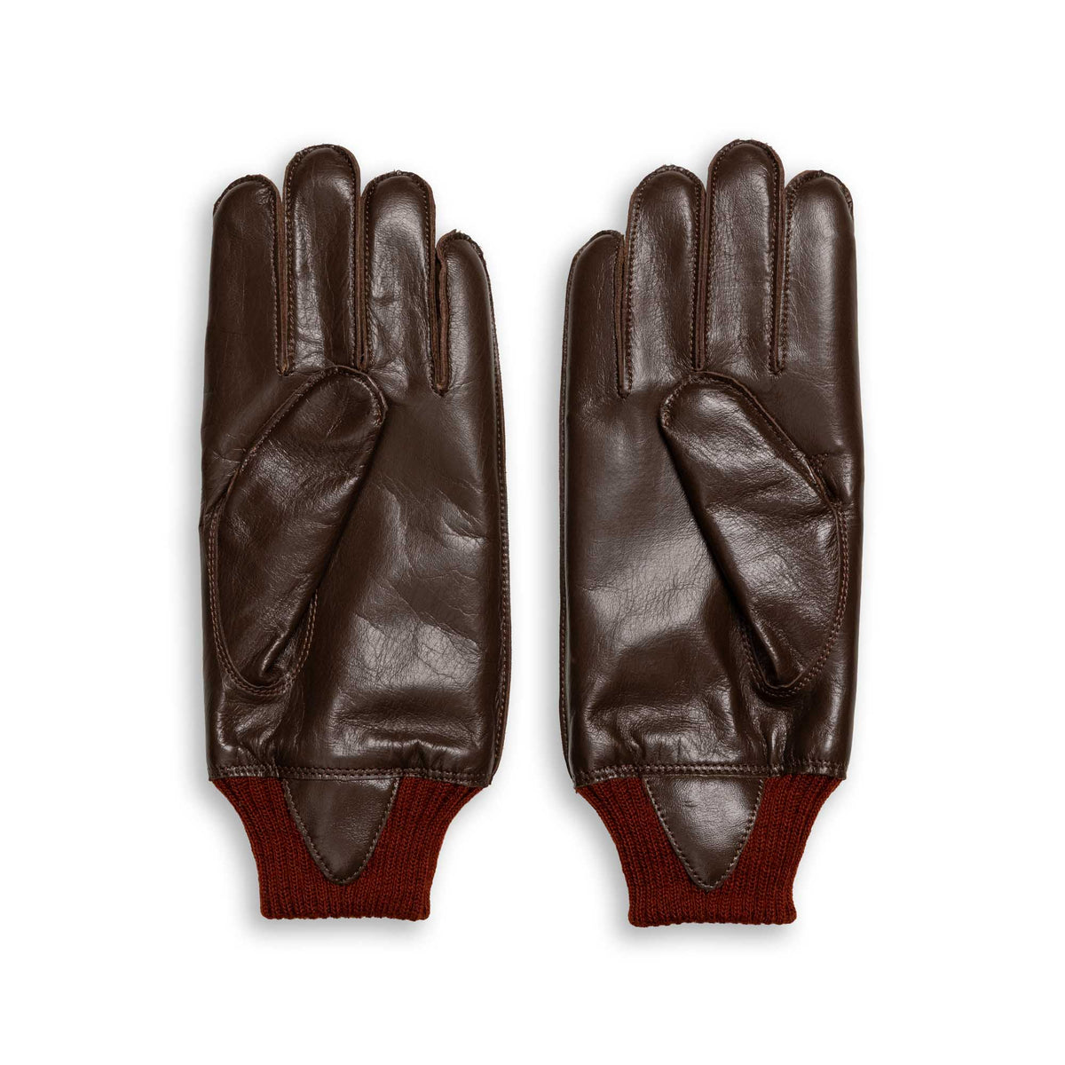 Buzz Rickson's Type A-10 Gloves S/Brown x Red-Gloves-Clutch Cafe