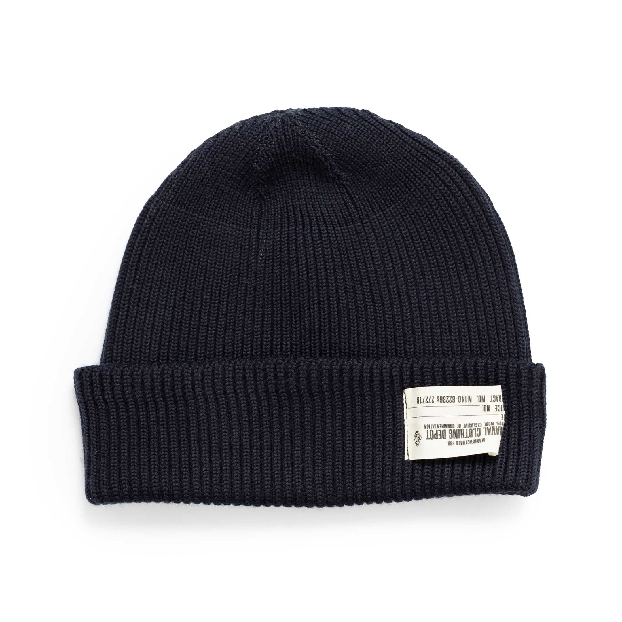 Buzz Rickson's USN Watch Cap Navy-Hat-Clutch Cafe