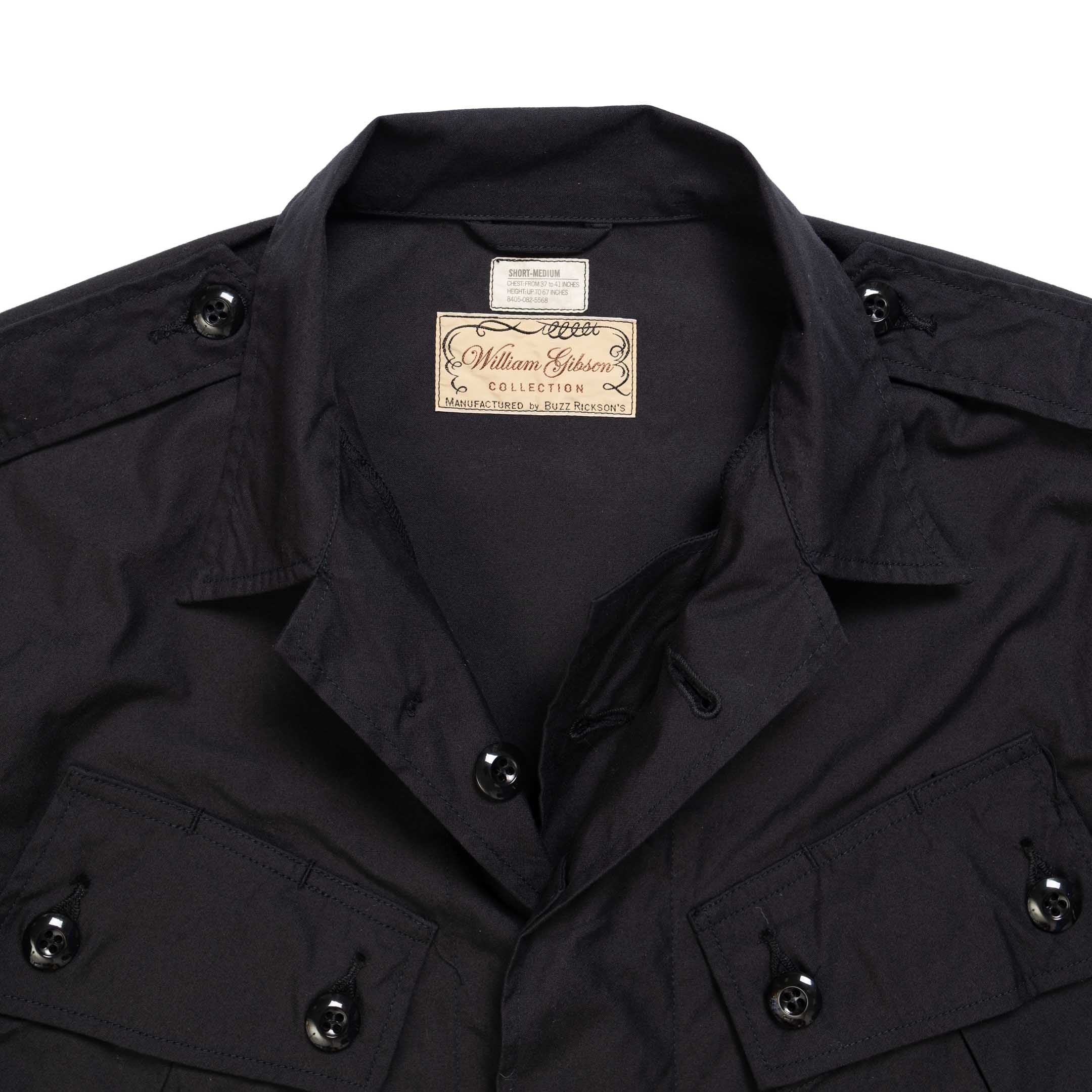 Buzz Rickson’s x William Gibson Tropical Combat Coat Black-Jacket-Clutch Cafe