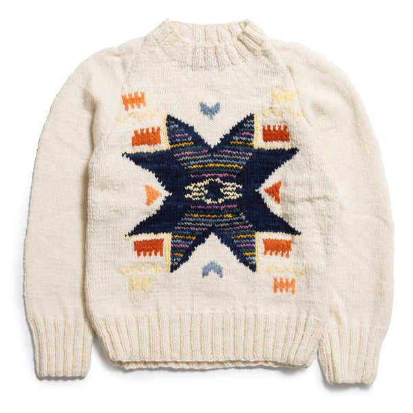 Chamula Antique Star Pullover Ivory-Knitwear-Clutch Cafe