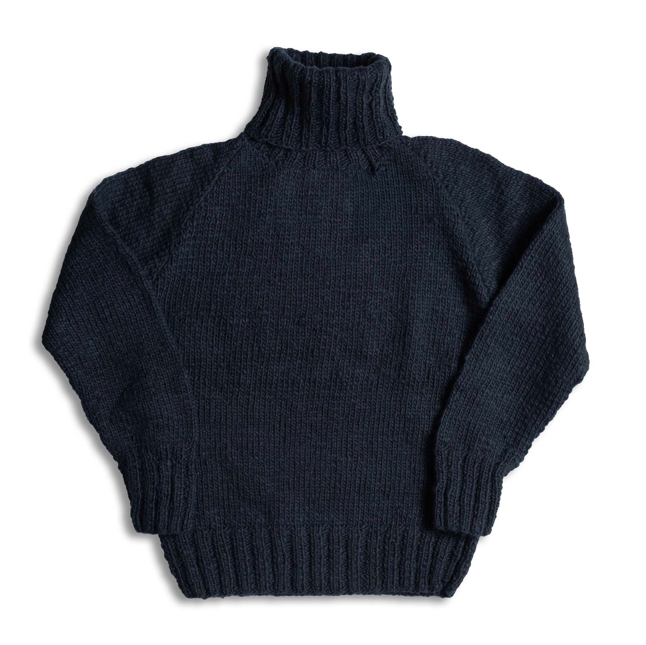 Chamula Turtleneck Pullover Navy-Knitwear-Clutch Cafe