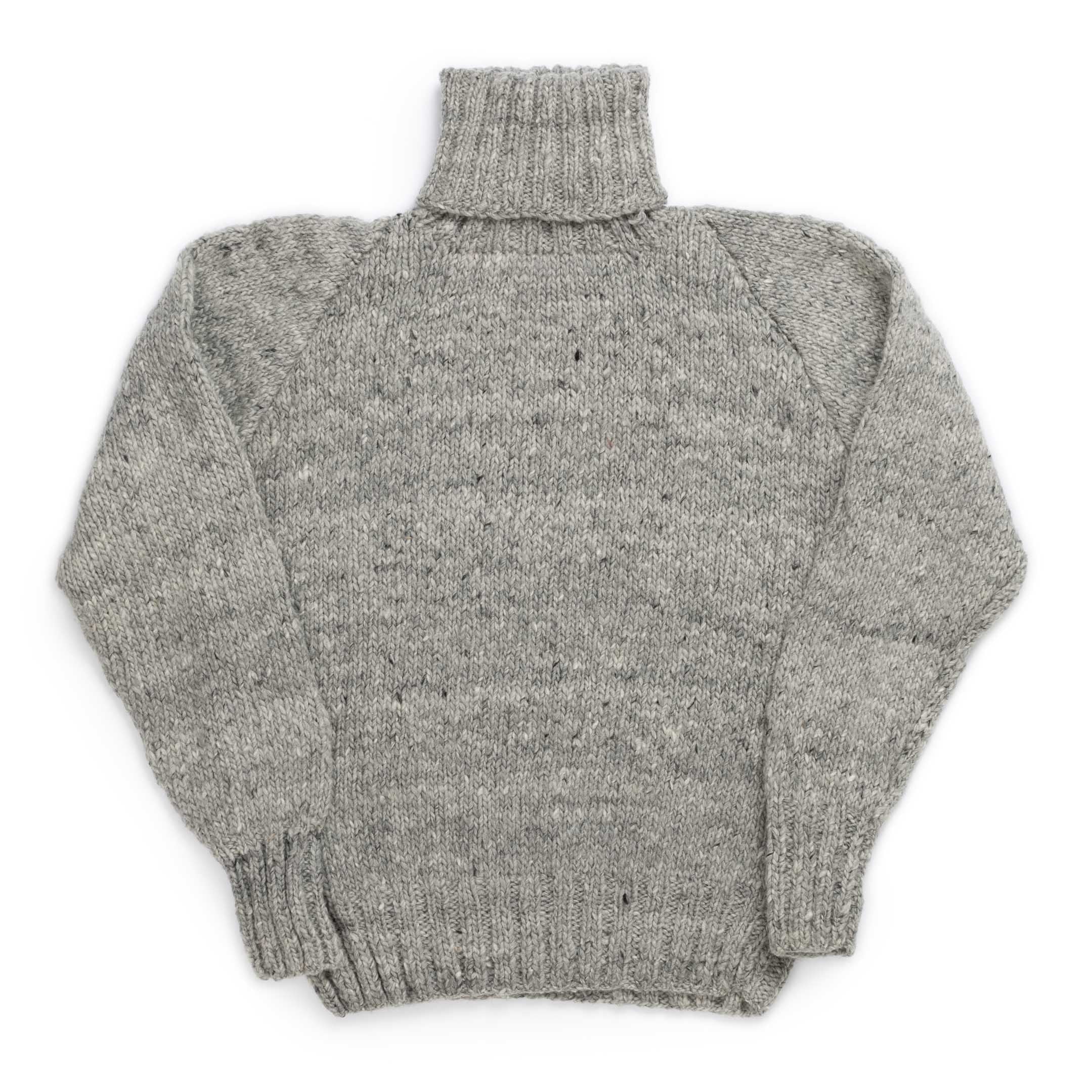 Chamula Turtleneck Pullover Pearl Grey-Knitwear-Clutch Cafe