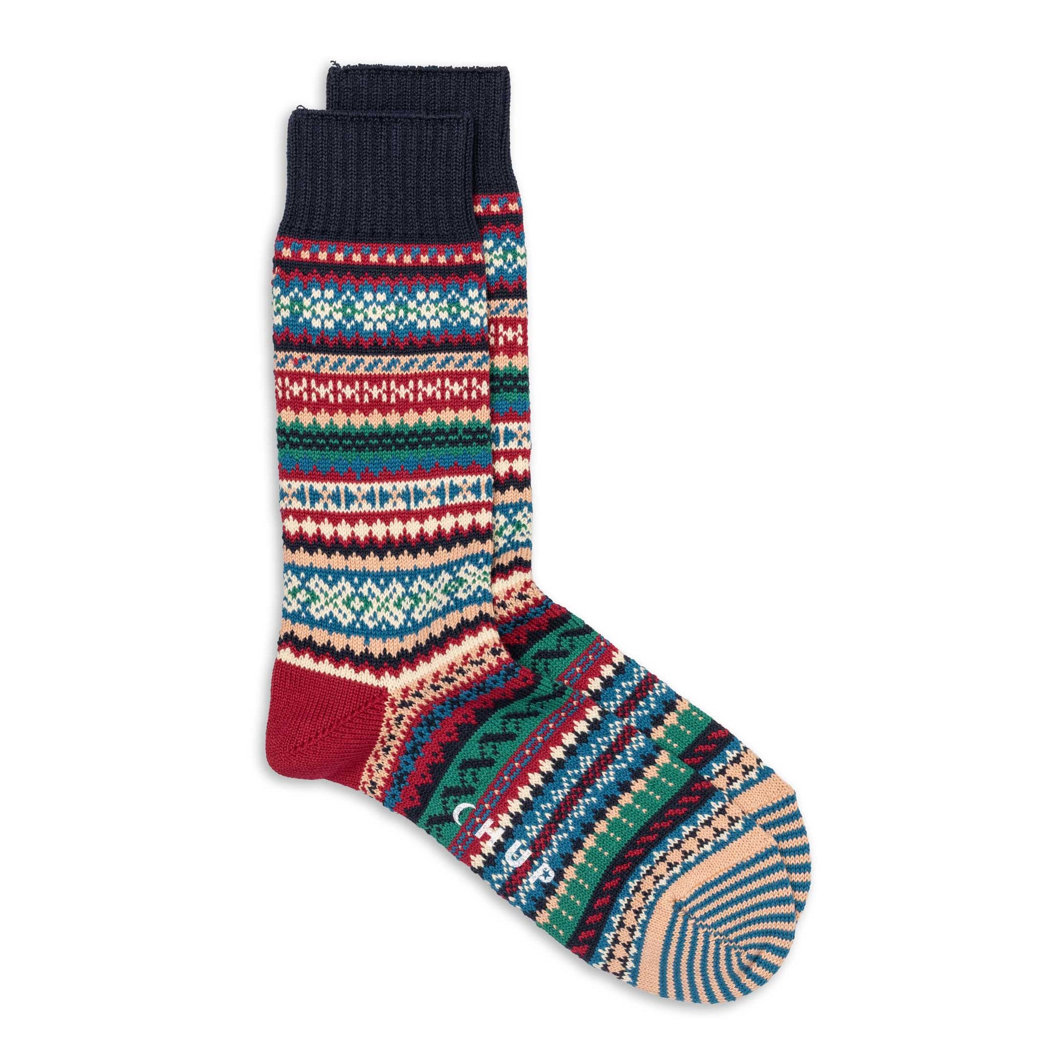 Chup HorizonT Crew Socks Ink blue-Socks-Clutch Cafe