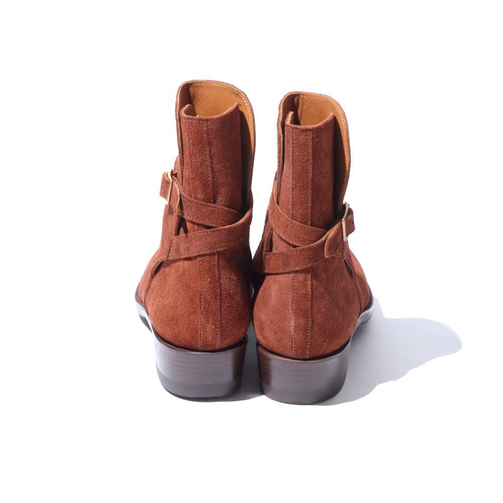 Clinch x Allevol Jodhpur Boots Shinki Horsehide Suede Brown-Boots-Clutch Cafe