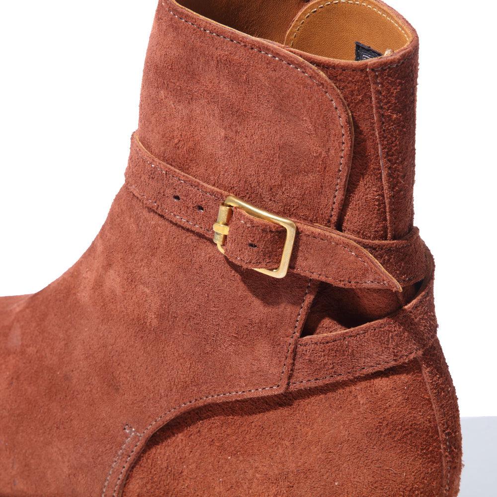 Clinch x Allevol Jodhpur Boots Shinki Horsehide Suede Brown-Boots-Clutch Cafe