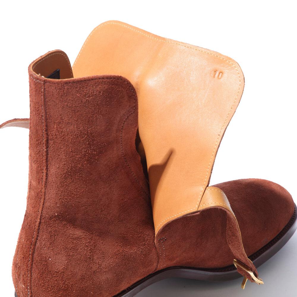 Clinch x Allevol Jodhpur Boots Shinki Horsehide Suede Brown-Boots-Clutch Cafe